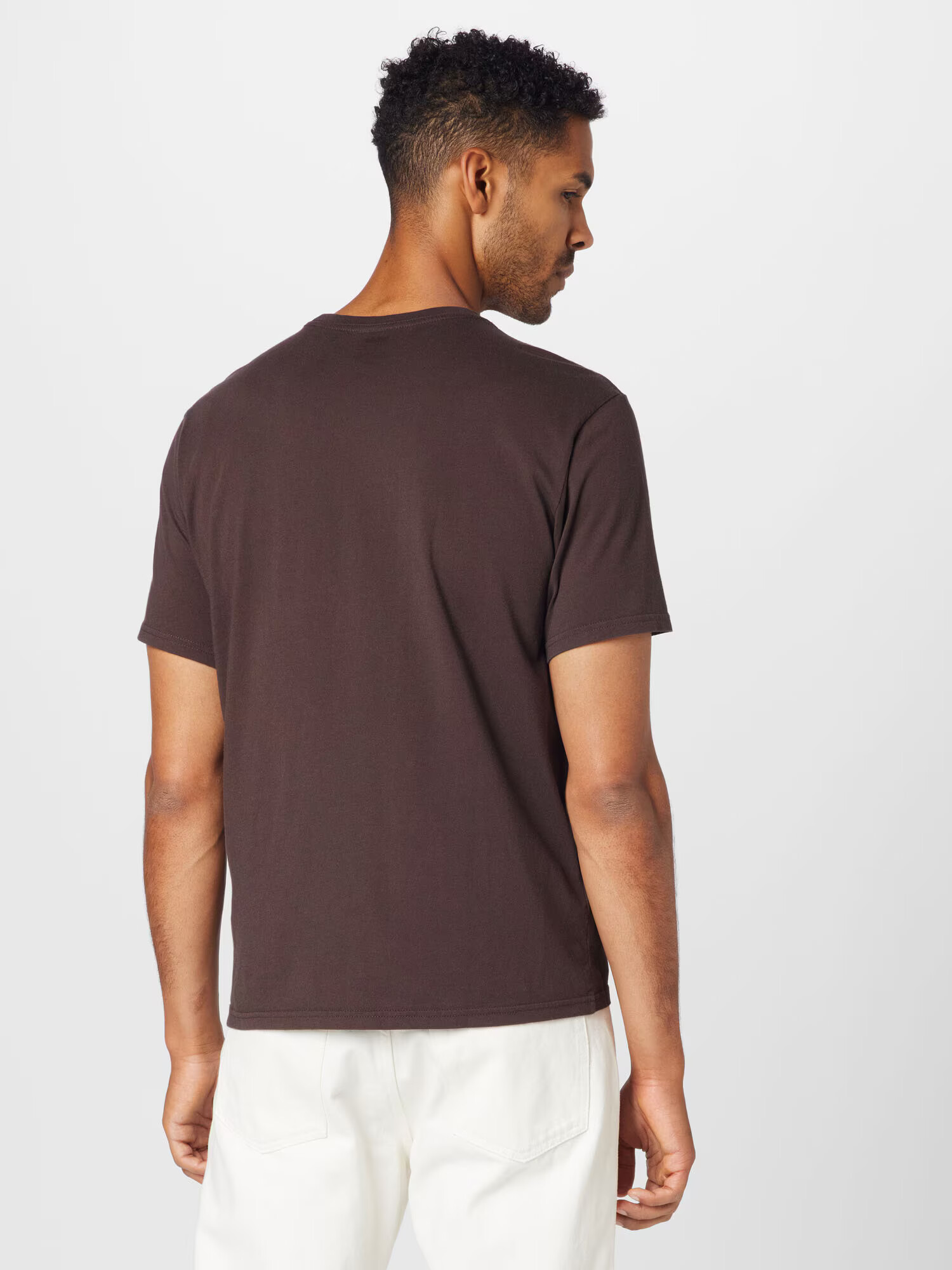 LEVI'S Majica 'SS RELAXED FIT TEE REDS' temno rjava / bela - Pepit.si