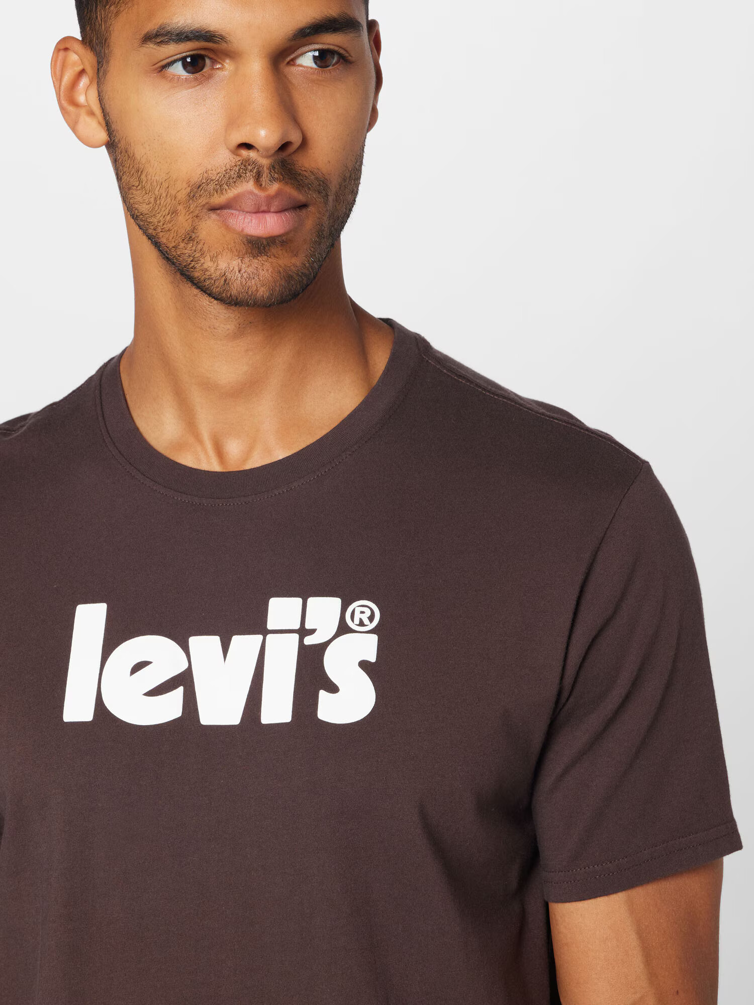 LEVI'S Majica 'SS RELAXED FIT TEE REDS' temno rjava / bela - Pepit.si