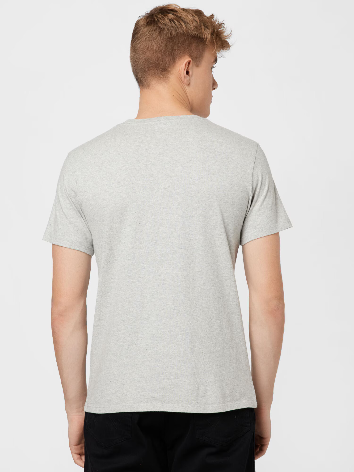 LEVI'S Majica 'SS ORIGINAL HM TEE NEUTRALS' svetlo siva / ognjeno rdeča / bela - Pepit.si