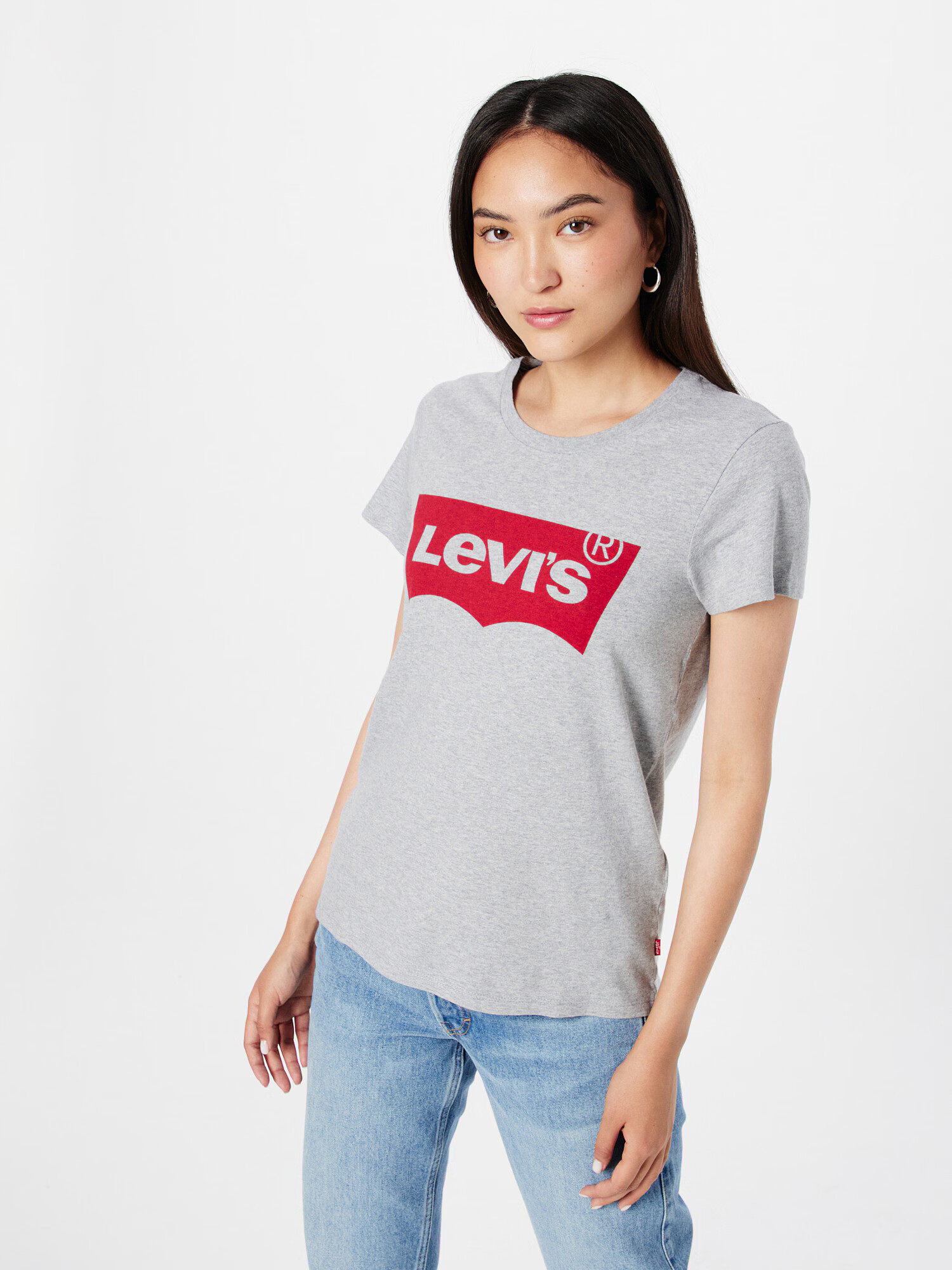 LEVI'S Majica pegasto siva / rdeča - Pepit.si