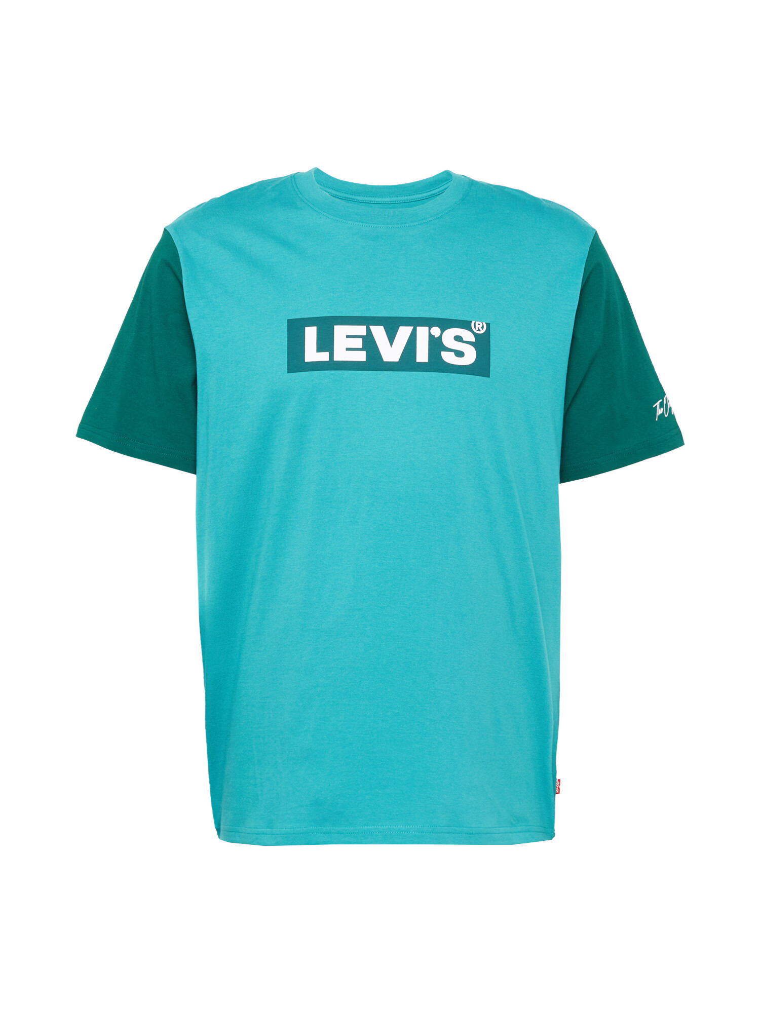 LEVI'S Majica turkizna / smaragd / bela - Pepit.si