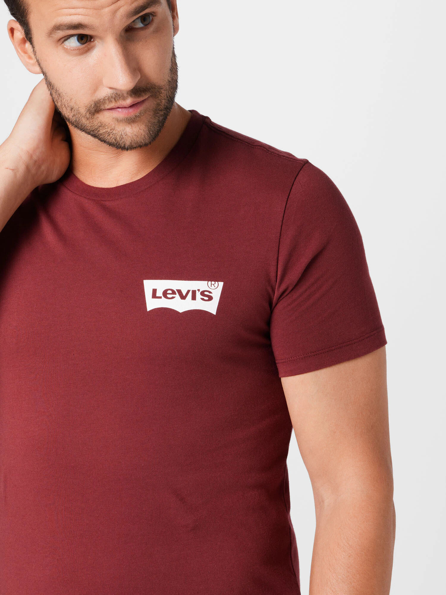 LEVI'S Majica vinsko rdeča / črna / bela - Pepit.si