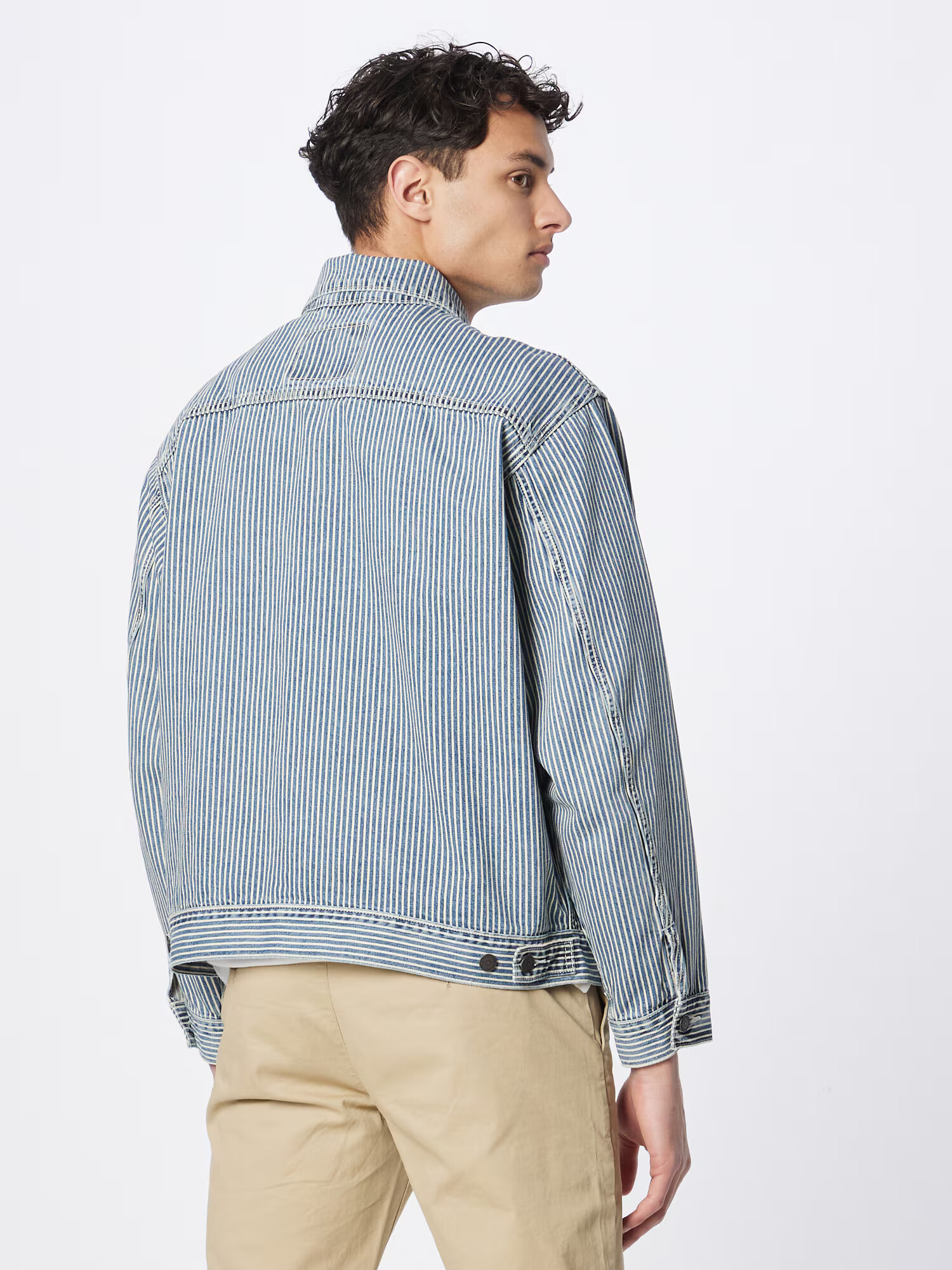 LEVI'S Prehodna jakna moder denim / bela - Pepit.si