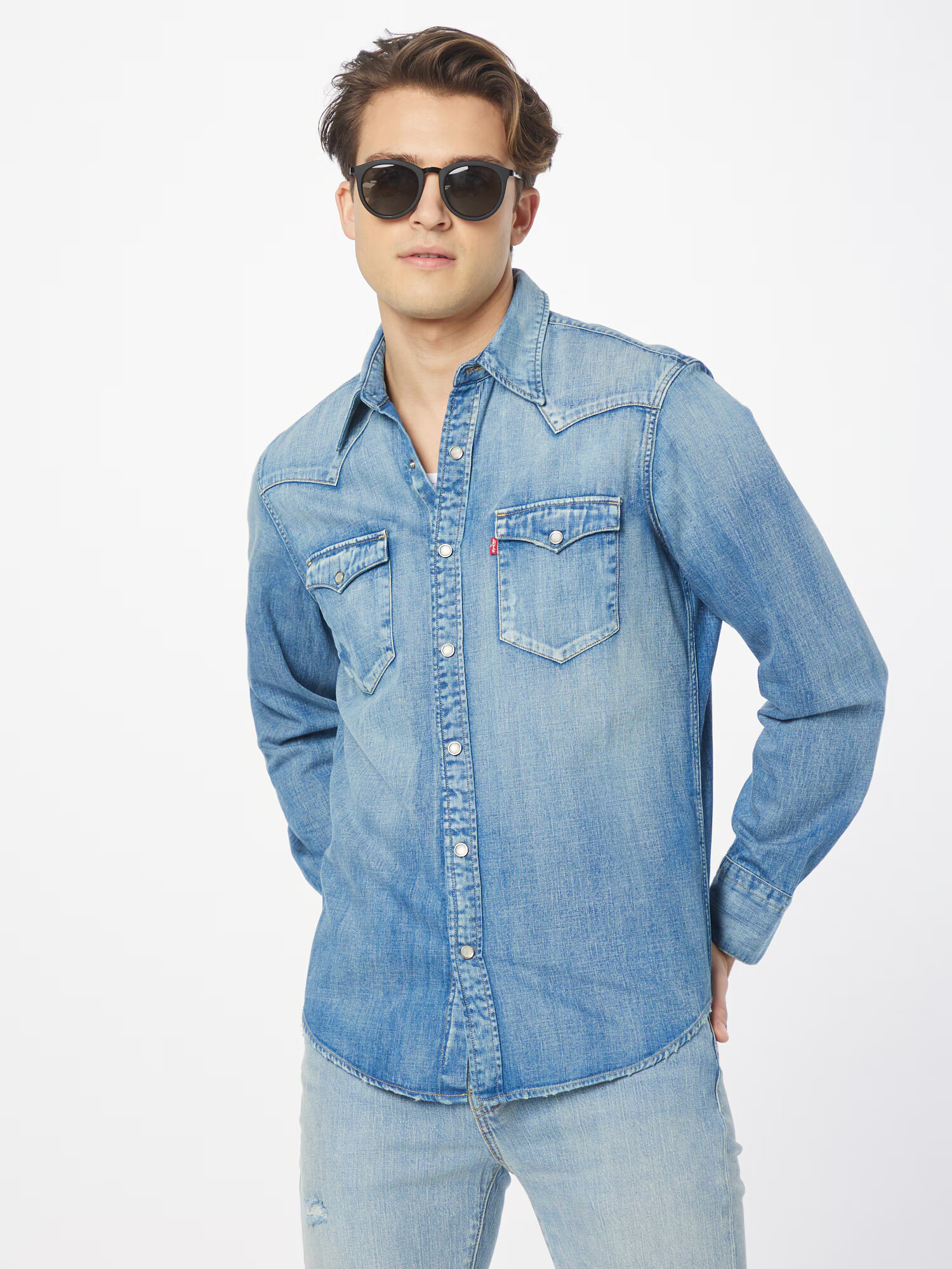 LEVI'S Srajca 'Barstow' moder denim - Pepit.si