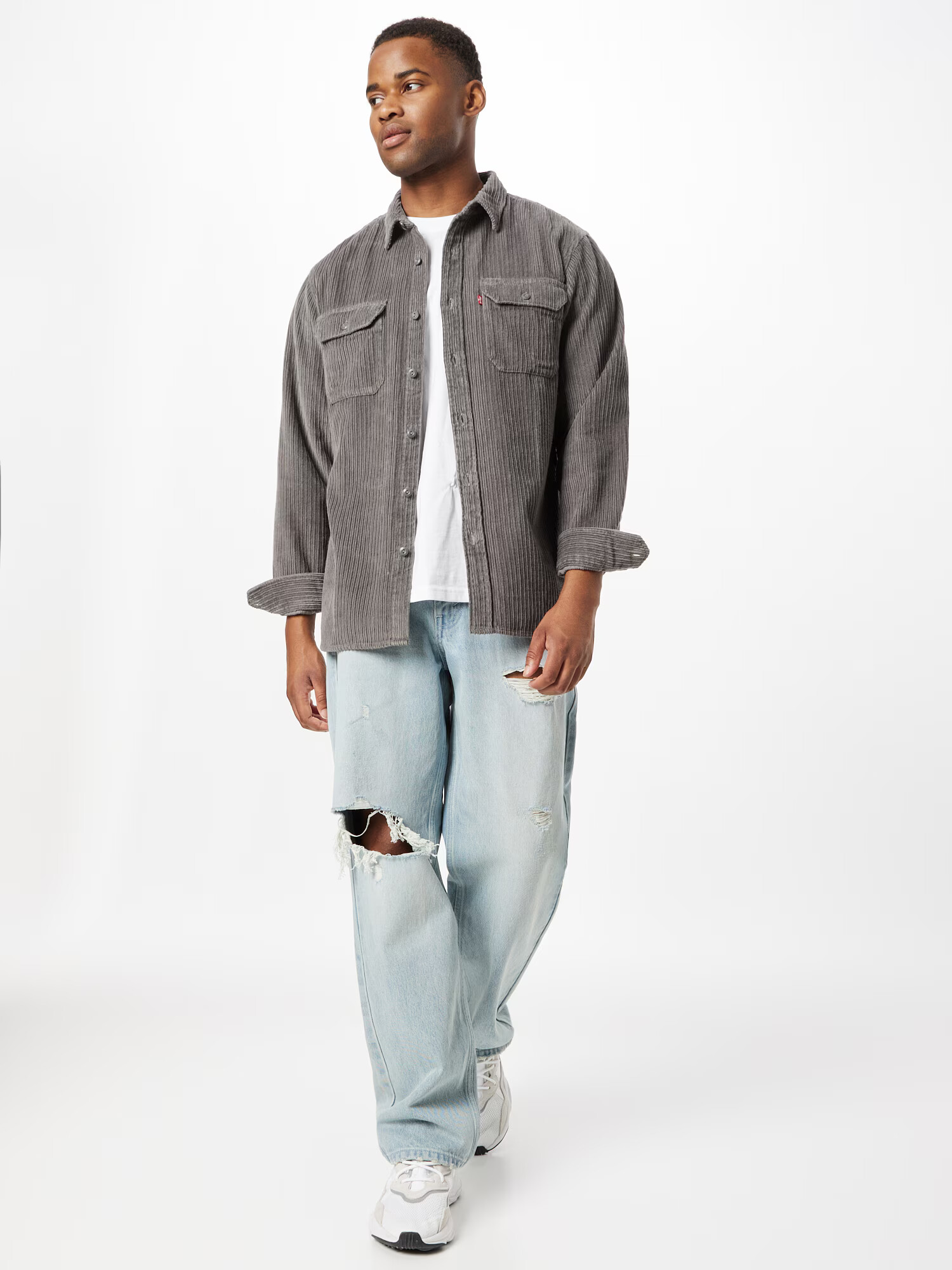 LEVI'S Srajca 'JACKSON WORKER GREYS' siva - Pepit.si