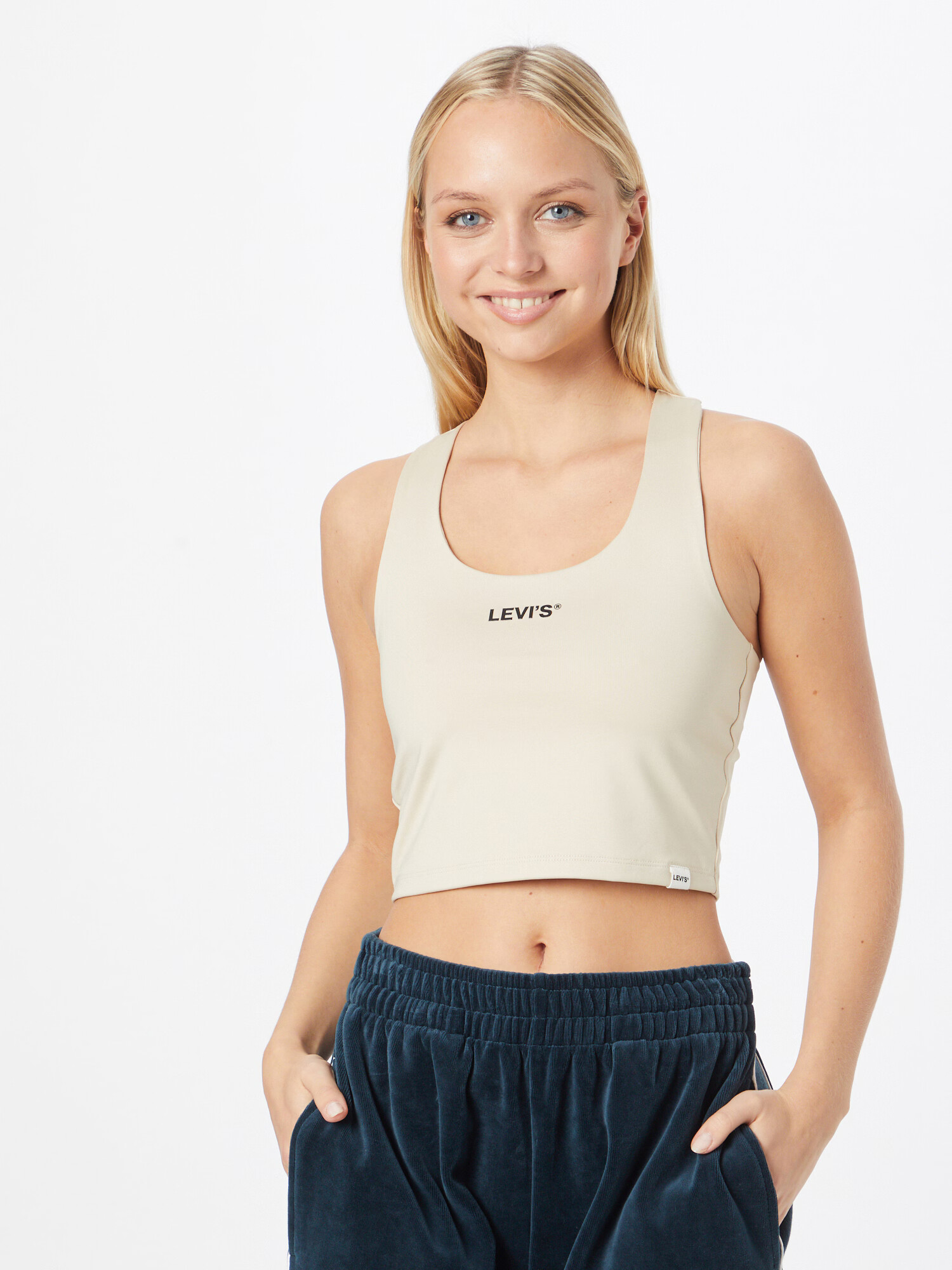 LEVI'S Top bež / črna / bela - Pepit.si