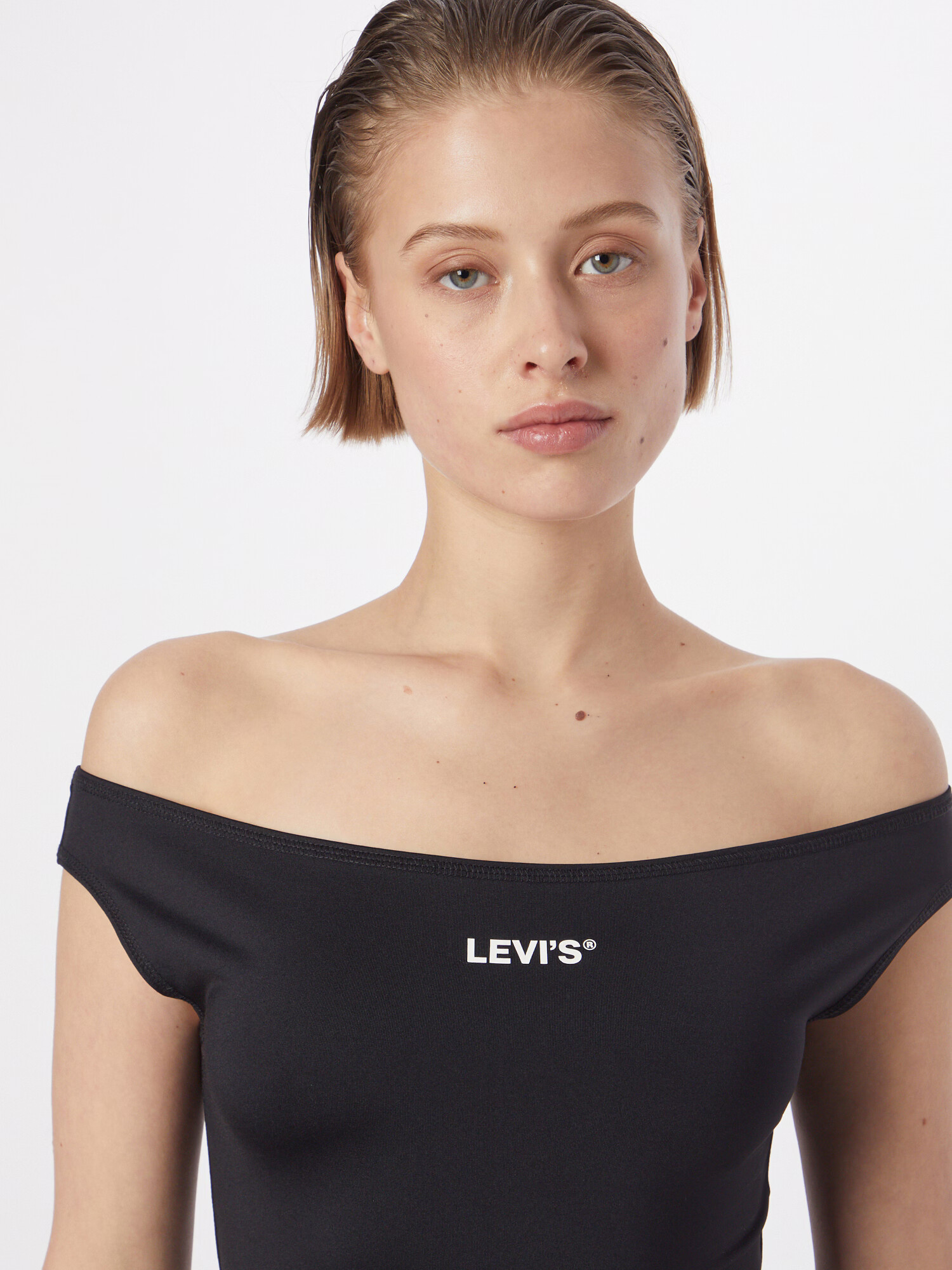 LEVI'S Top črna / bela - Pepit.si