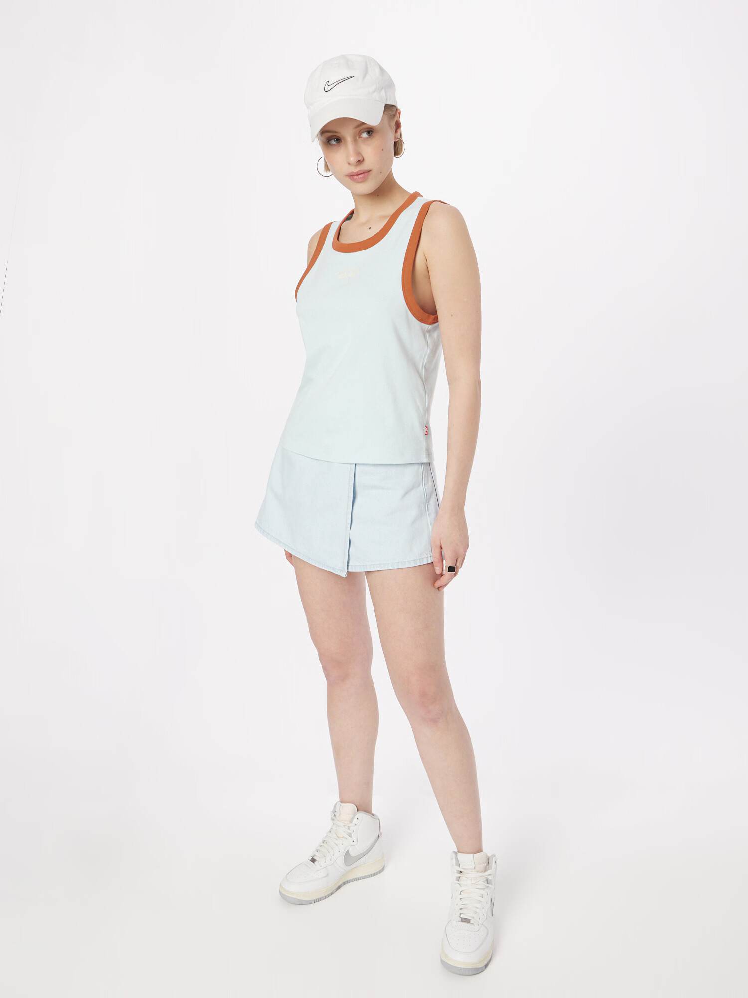 LEVI'S Top 'OLIVIA' svetlo modra / rjava - Pepit.si