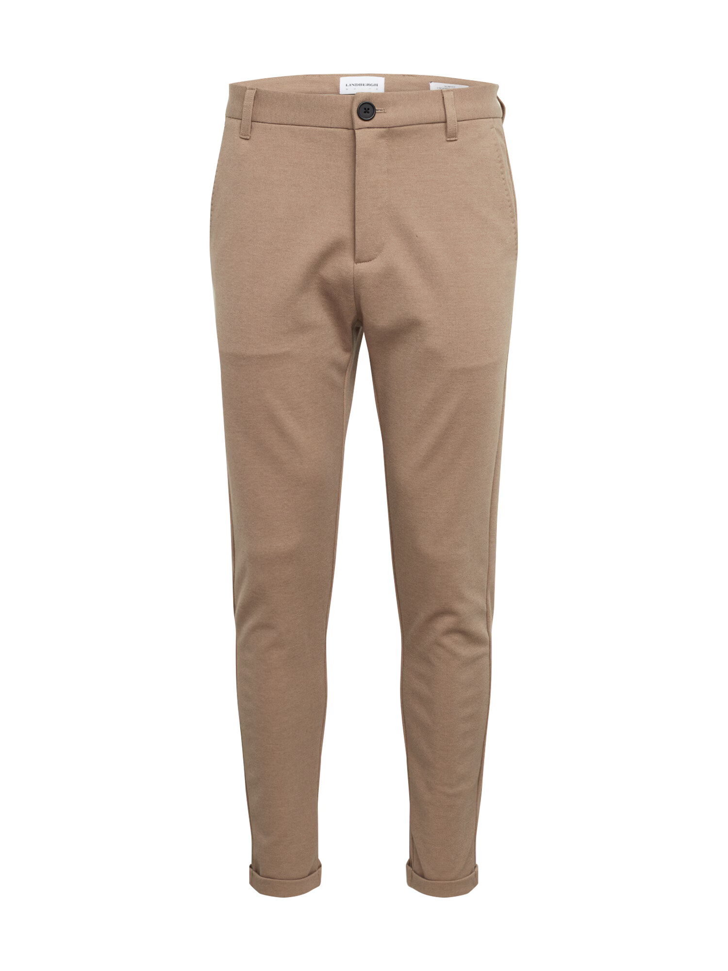 Lindbergh Chino hlače 'Knitted cropped pants' svetlo rjava - Pepit.si