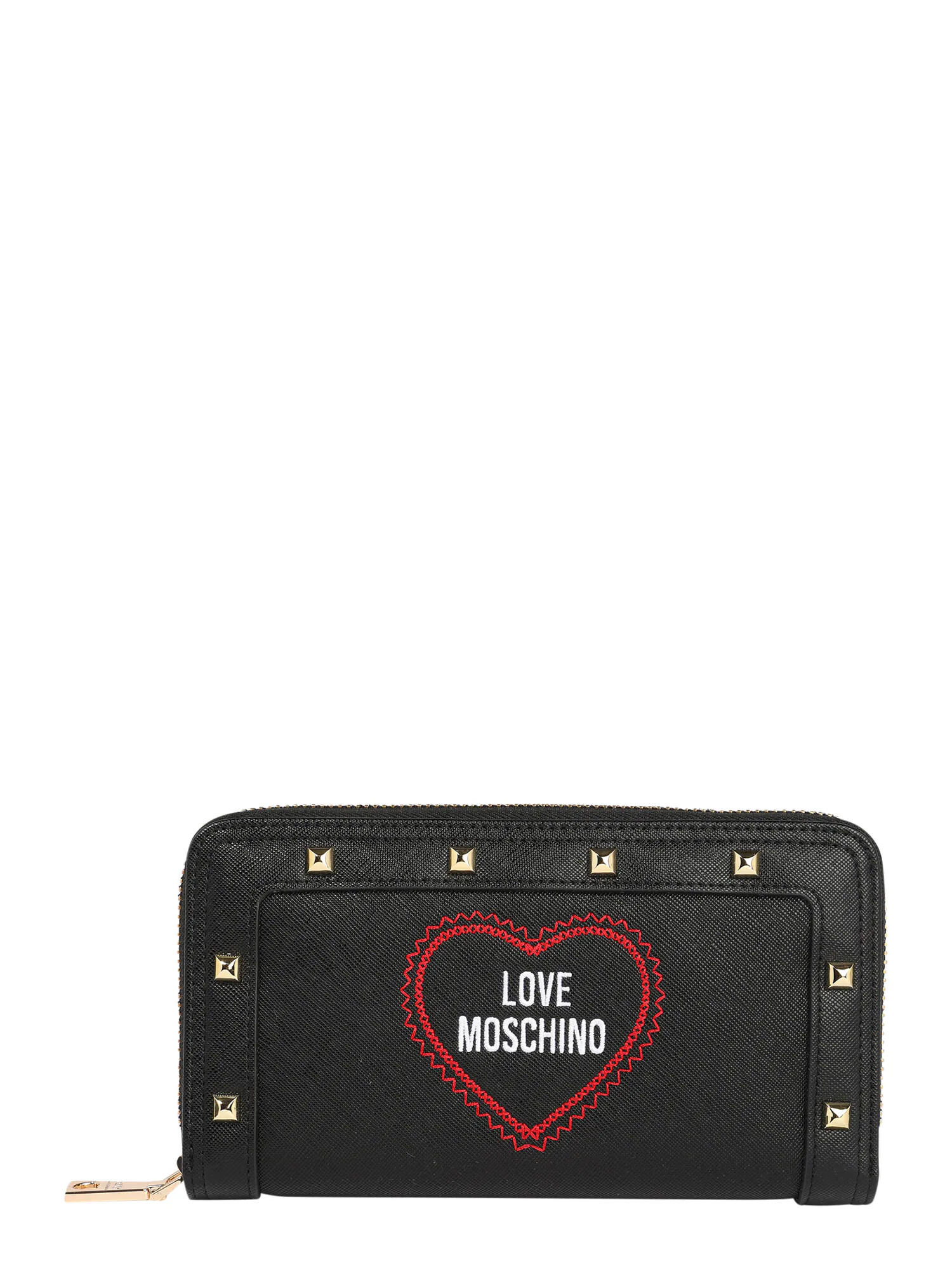 Love Moschino Denarnica črna / rdeča / bela - Pepit.si