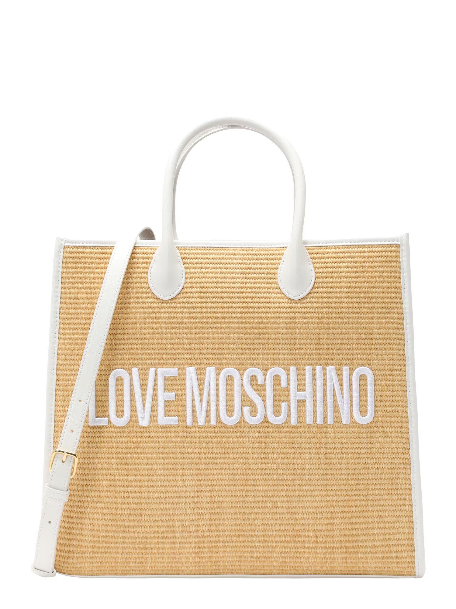 Love Moschino Nakupovalna torba bež / kapučino / bela - Pepit.si