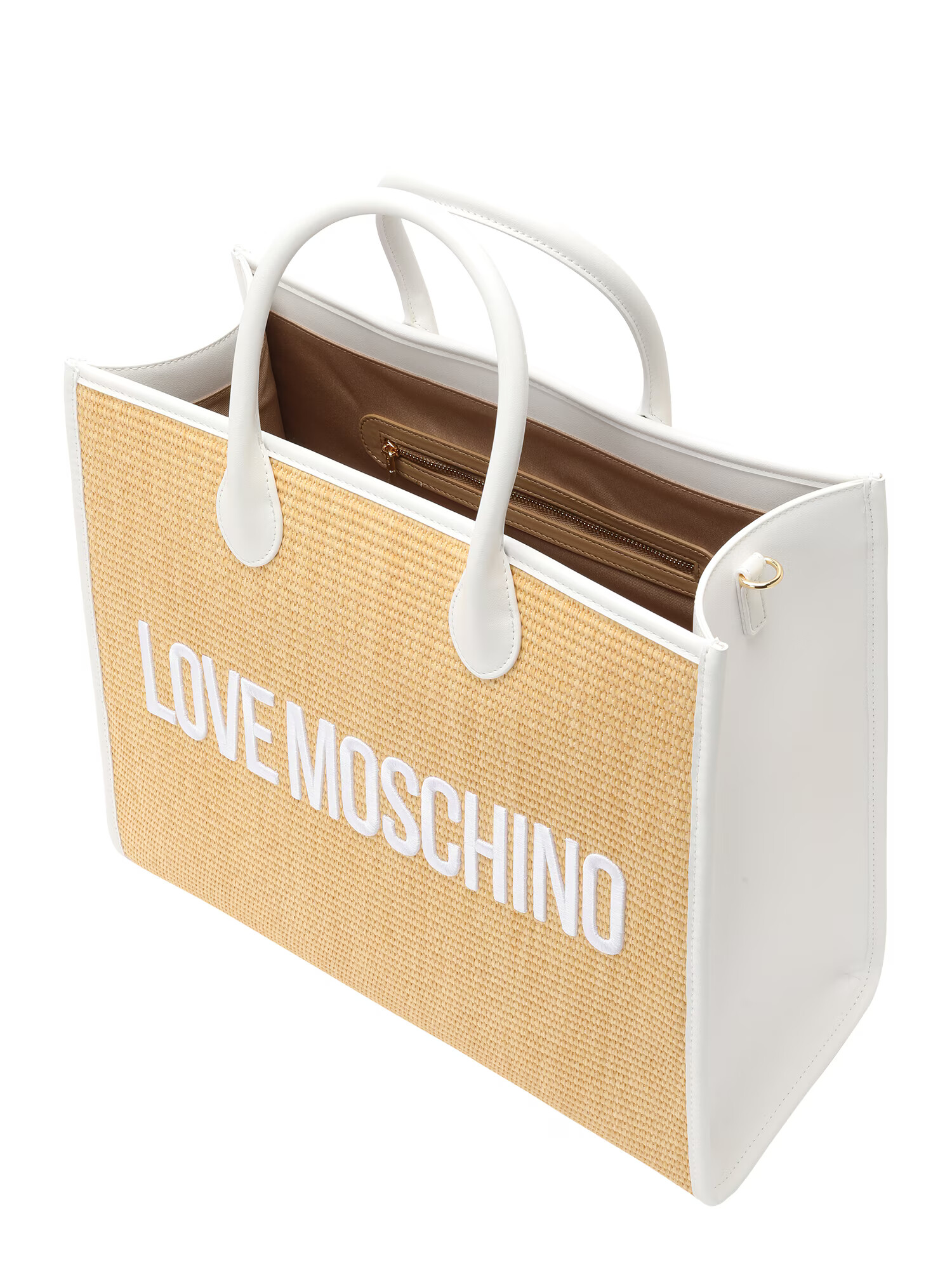 Love Moschino Nakupovalna torba bež / kapučino / bela - Pepit.si