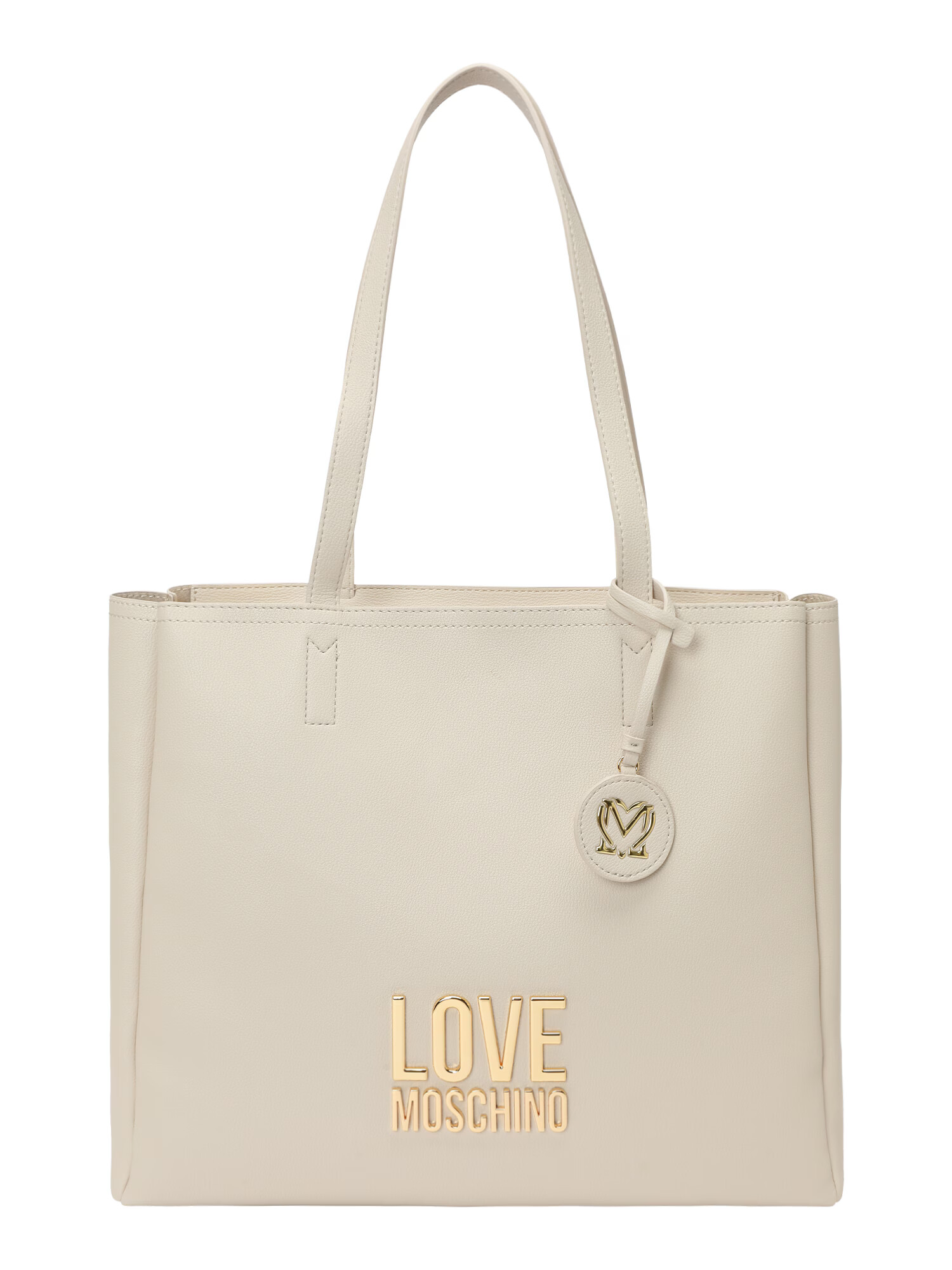 Love Moschino Nakupovalna torba slonovina - Pepit.si