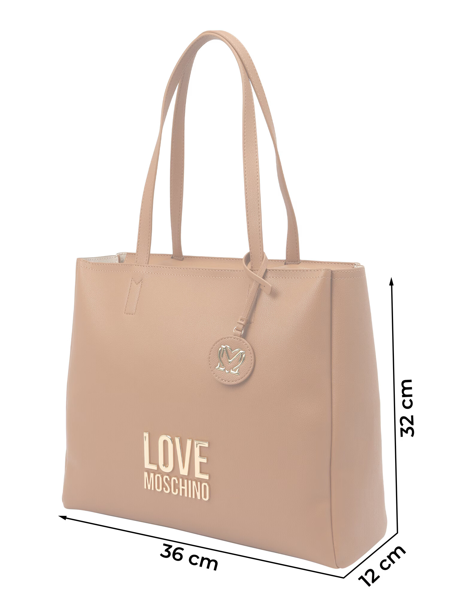 Love Moschino Nakupovalna torba kamela / zlata - Pepit.si