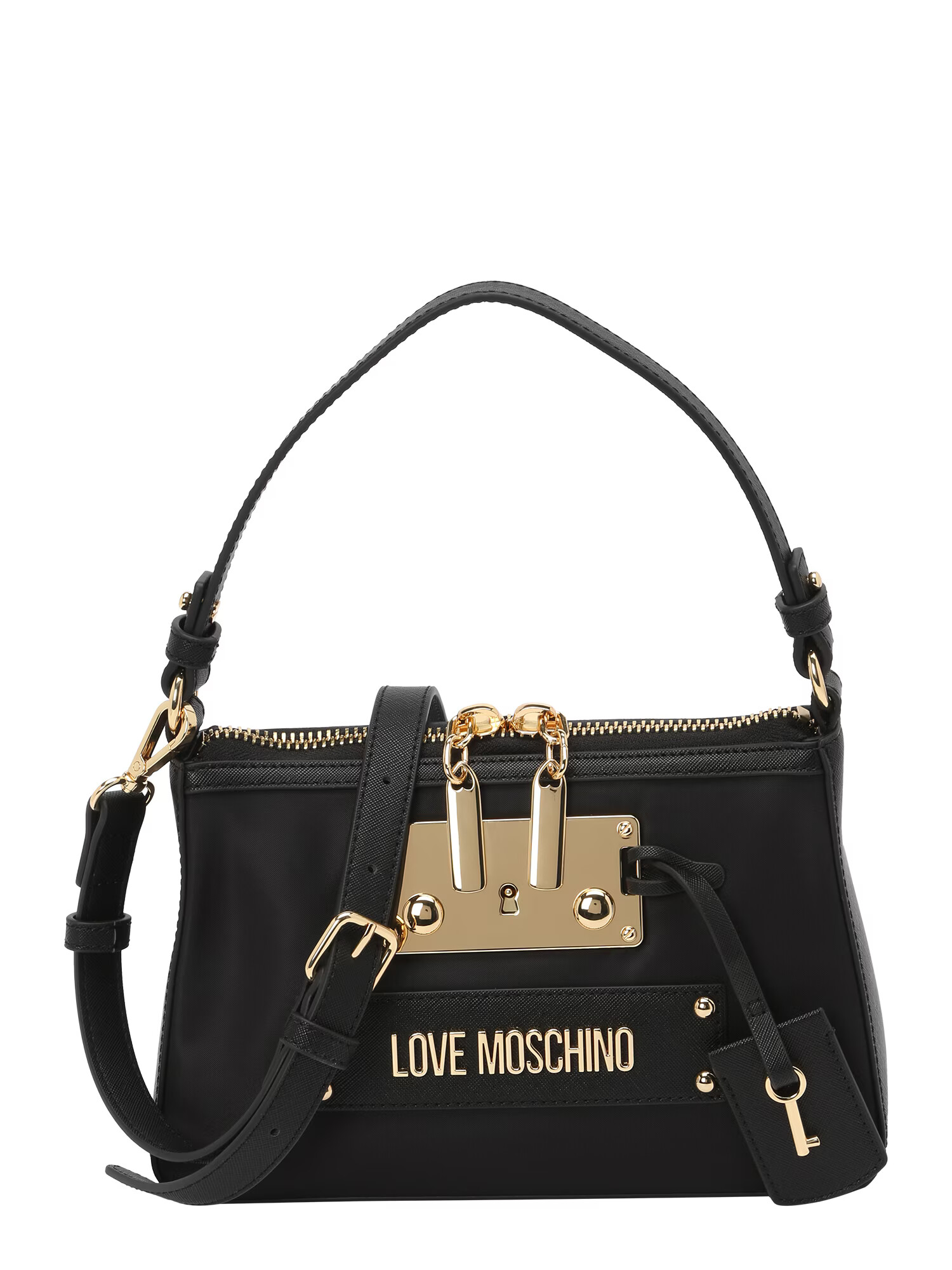 Love Moschino Ročna torbica 'TIMELESS' zlata / črna - Pepit.si