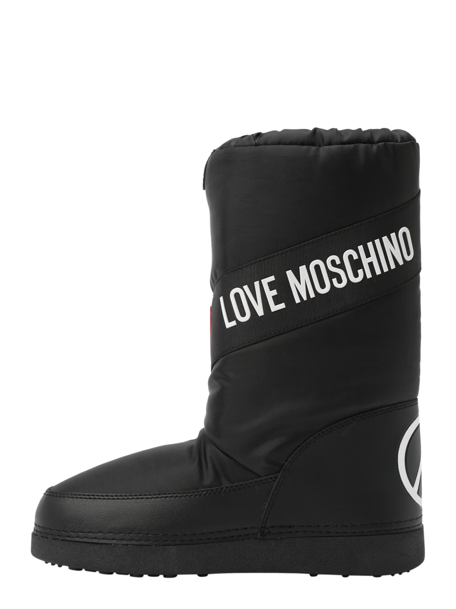 Love Moschino Škornji za v sneg rdeča / črna / bela - Pepit.si