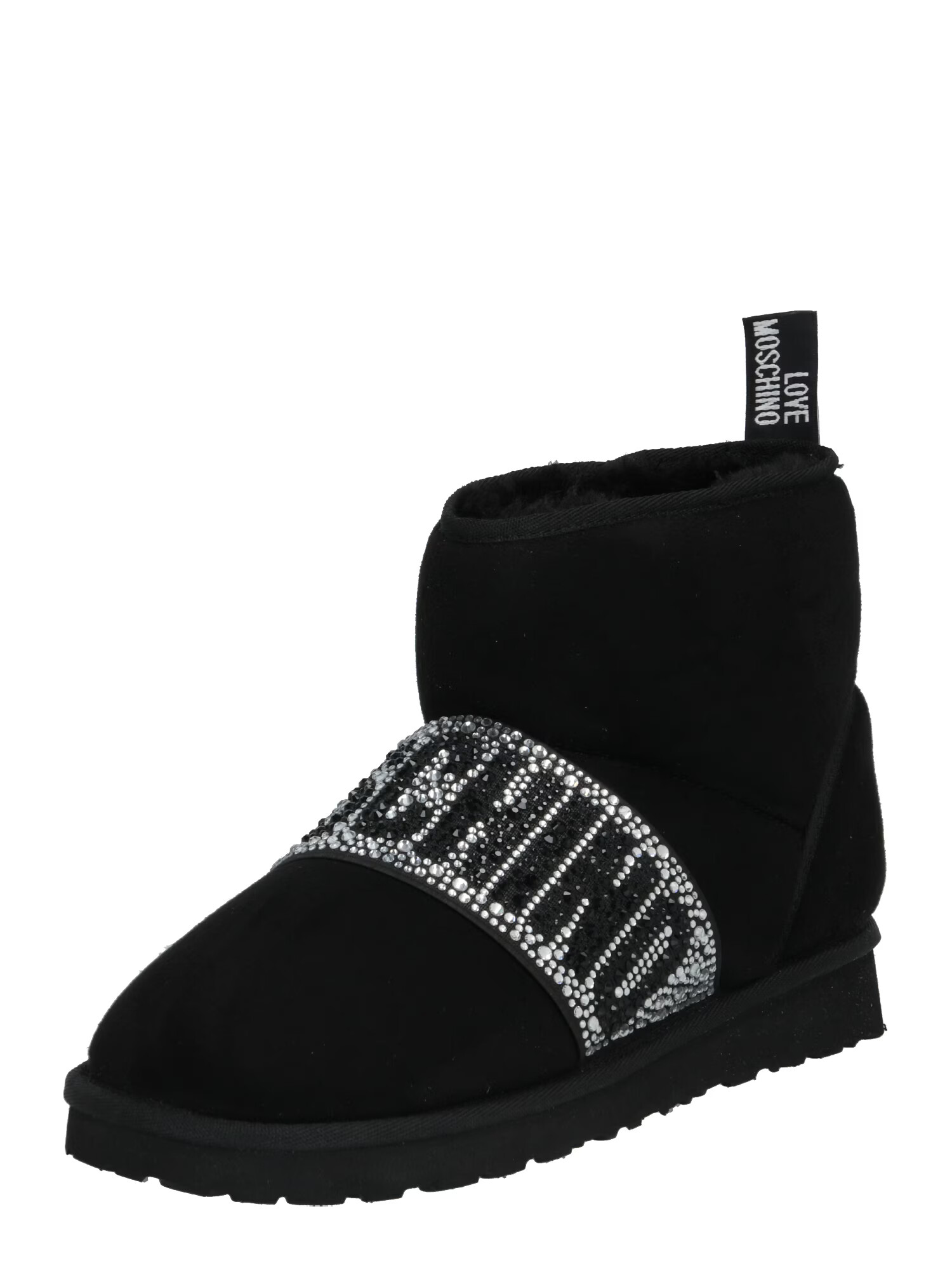 Love Moschino Stiefel 'Winter Love' srebrna / črna - Pepit.si