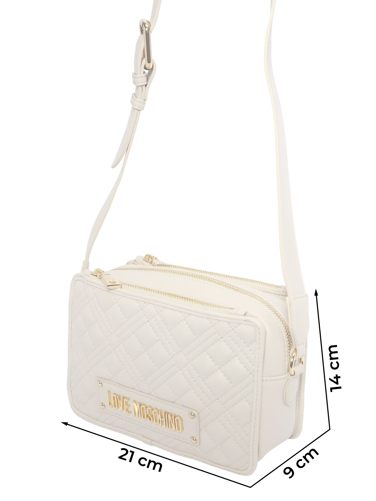 Love Moschino Torba za čez ramo 'BORSA' kremna / zlata - Pepit.si