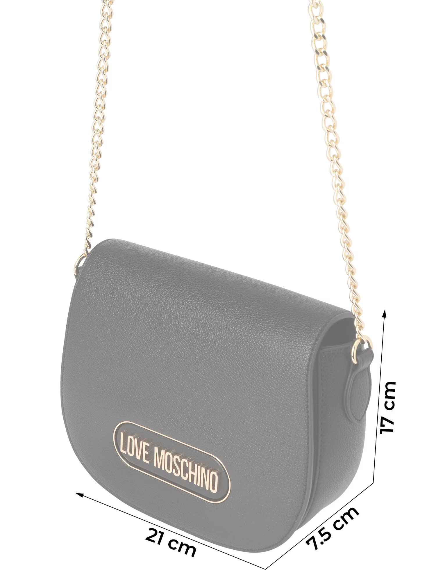 Love Moschino Torba za čez ramo črna - Pepit.si