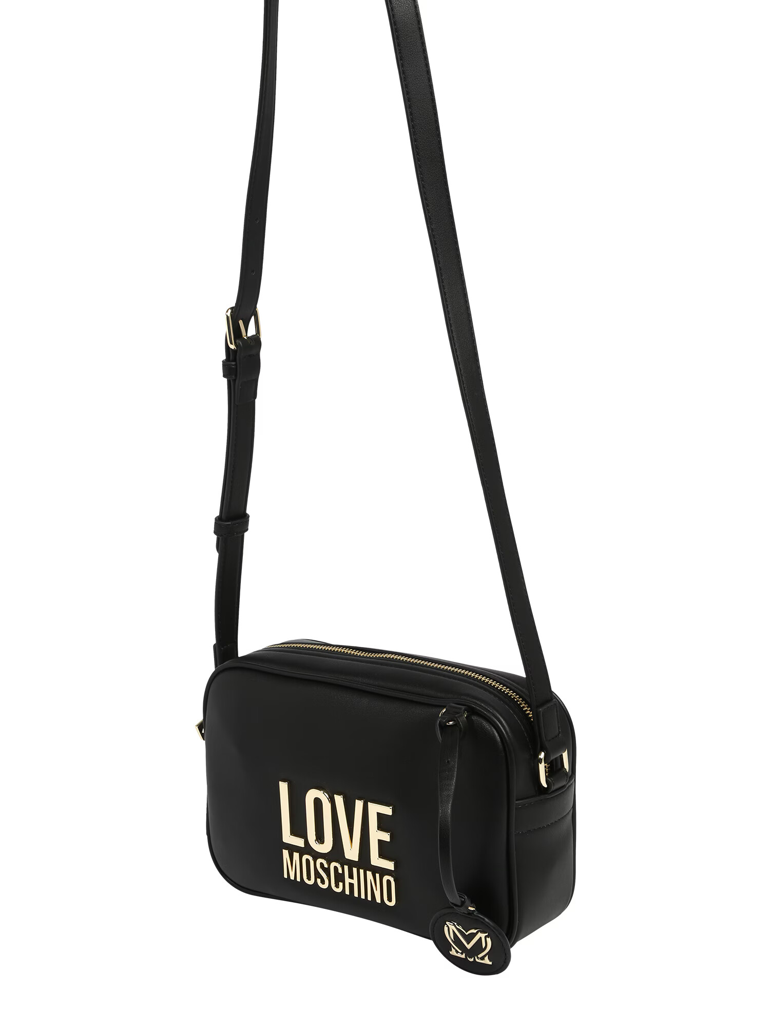 Love Moschino Torba za čez ramo črna / zlata - Pepit.si