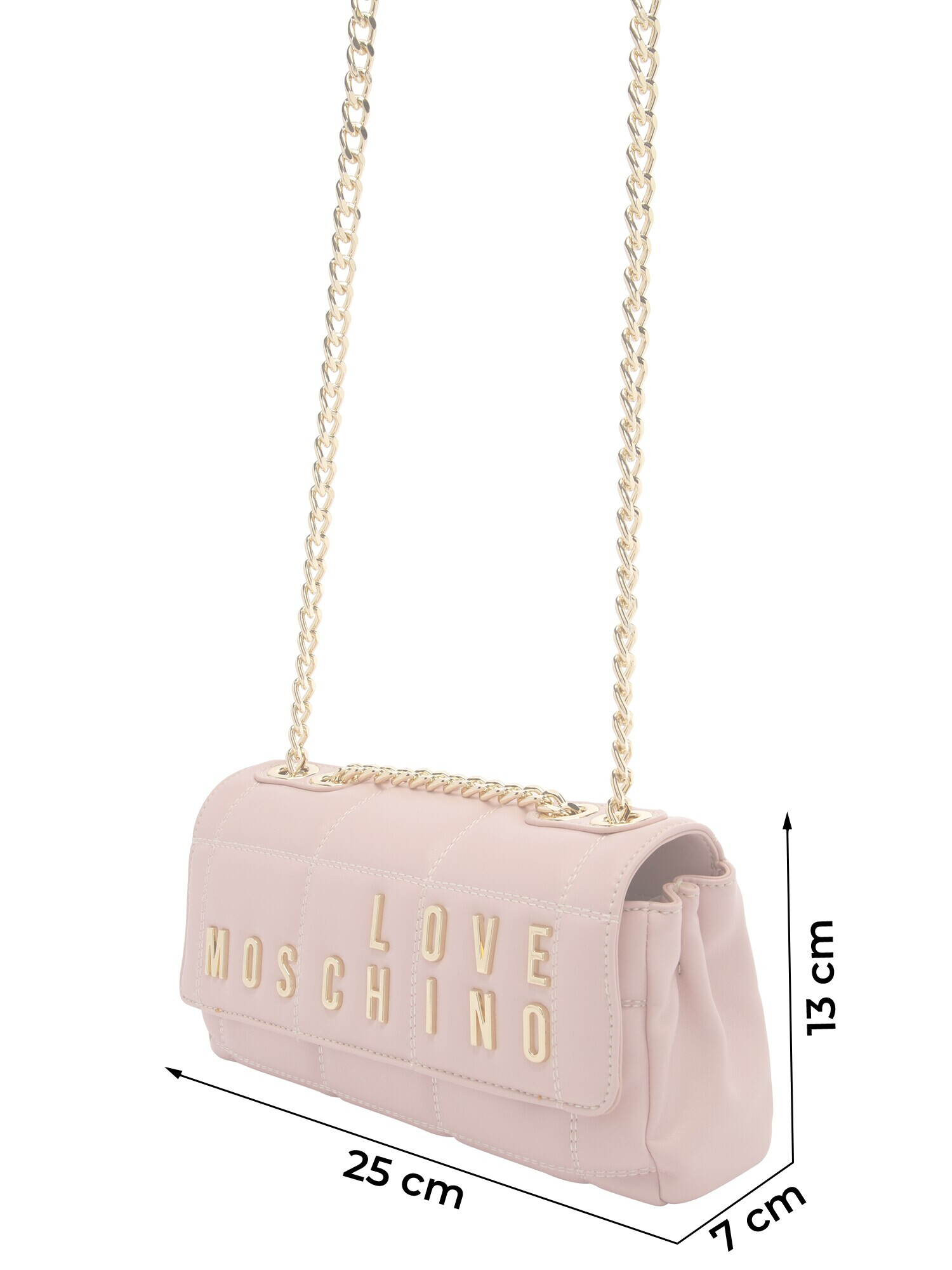 Love Moschino Torba za čez ramo nude / zlata - Pepit.si