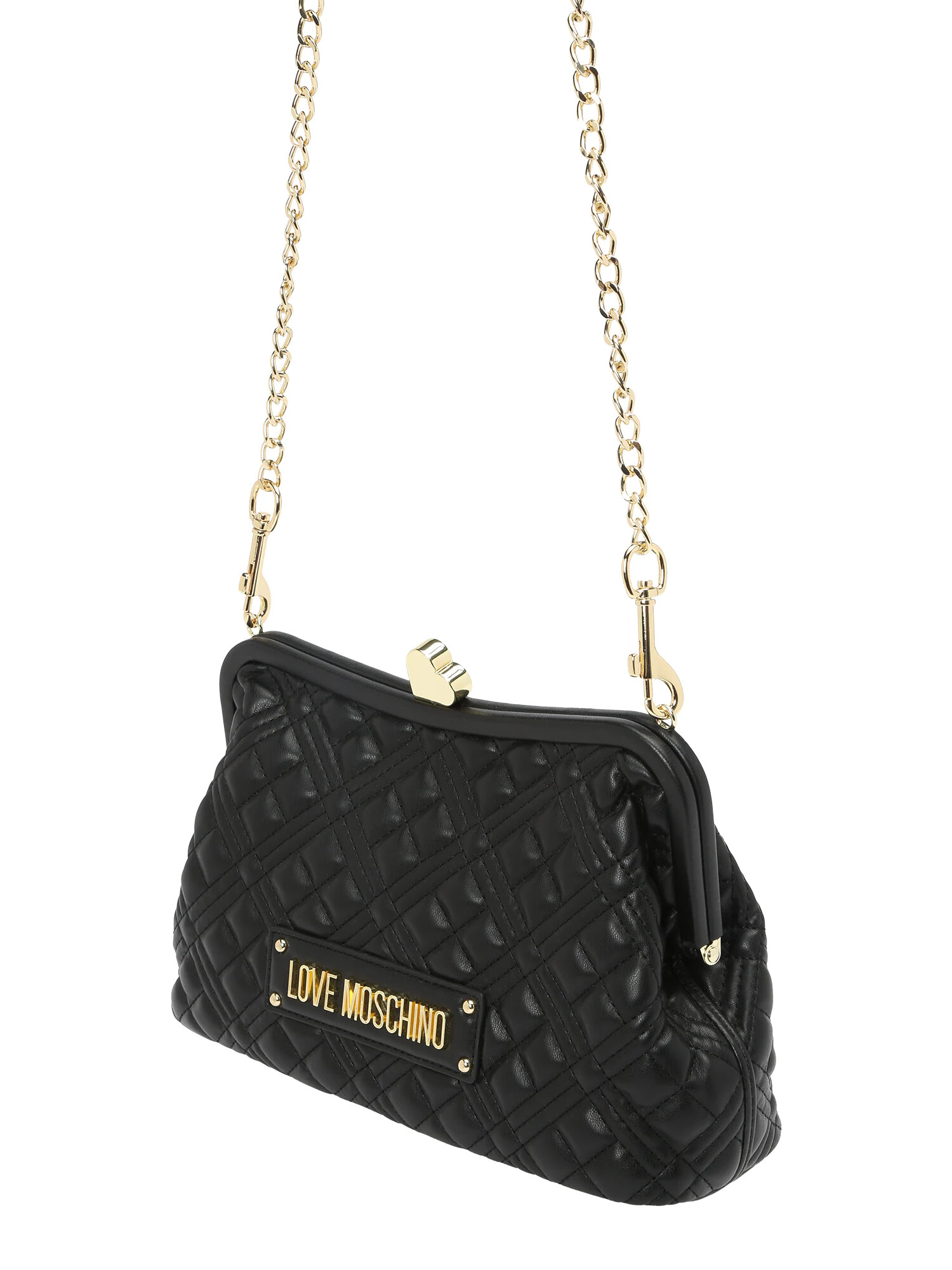 Love Moschino Torba za čez ramo 'QUILTED' zlata / črna - Pepit.si