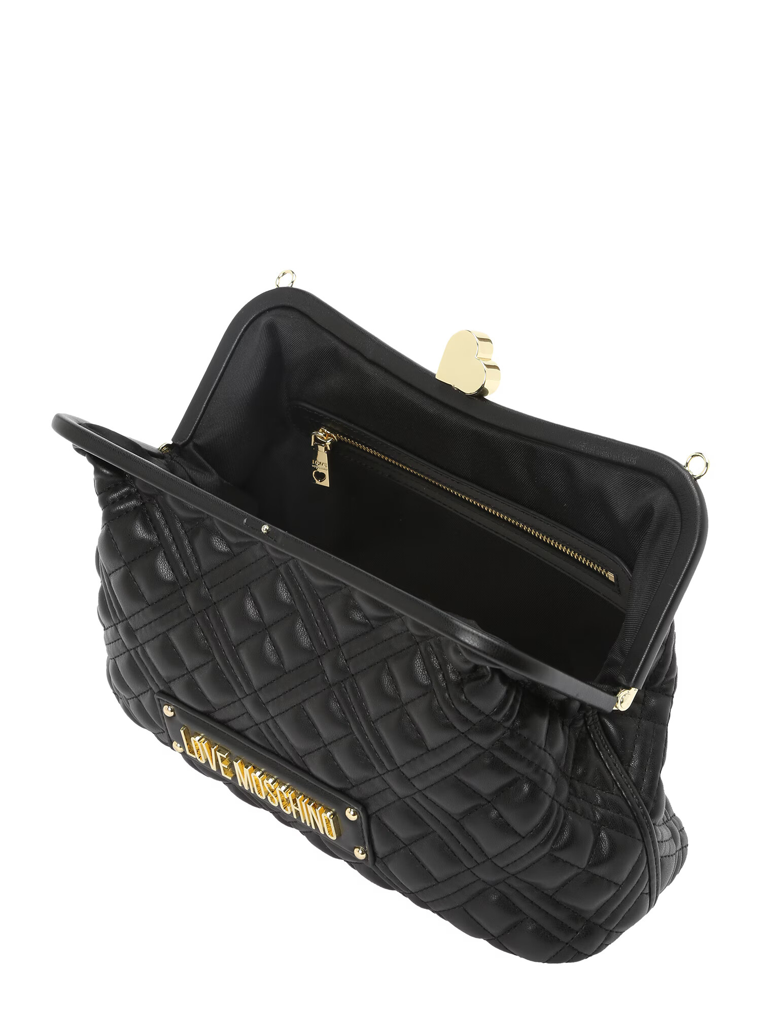 Love Moschino Torba za čez ramo 'QUILTED' zlata / črna - Pepit.si