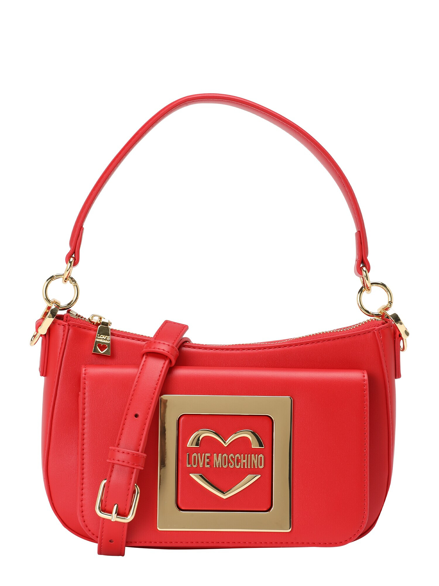 Love Moschino Torba za čez ramo rdeča - Pepit.si