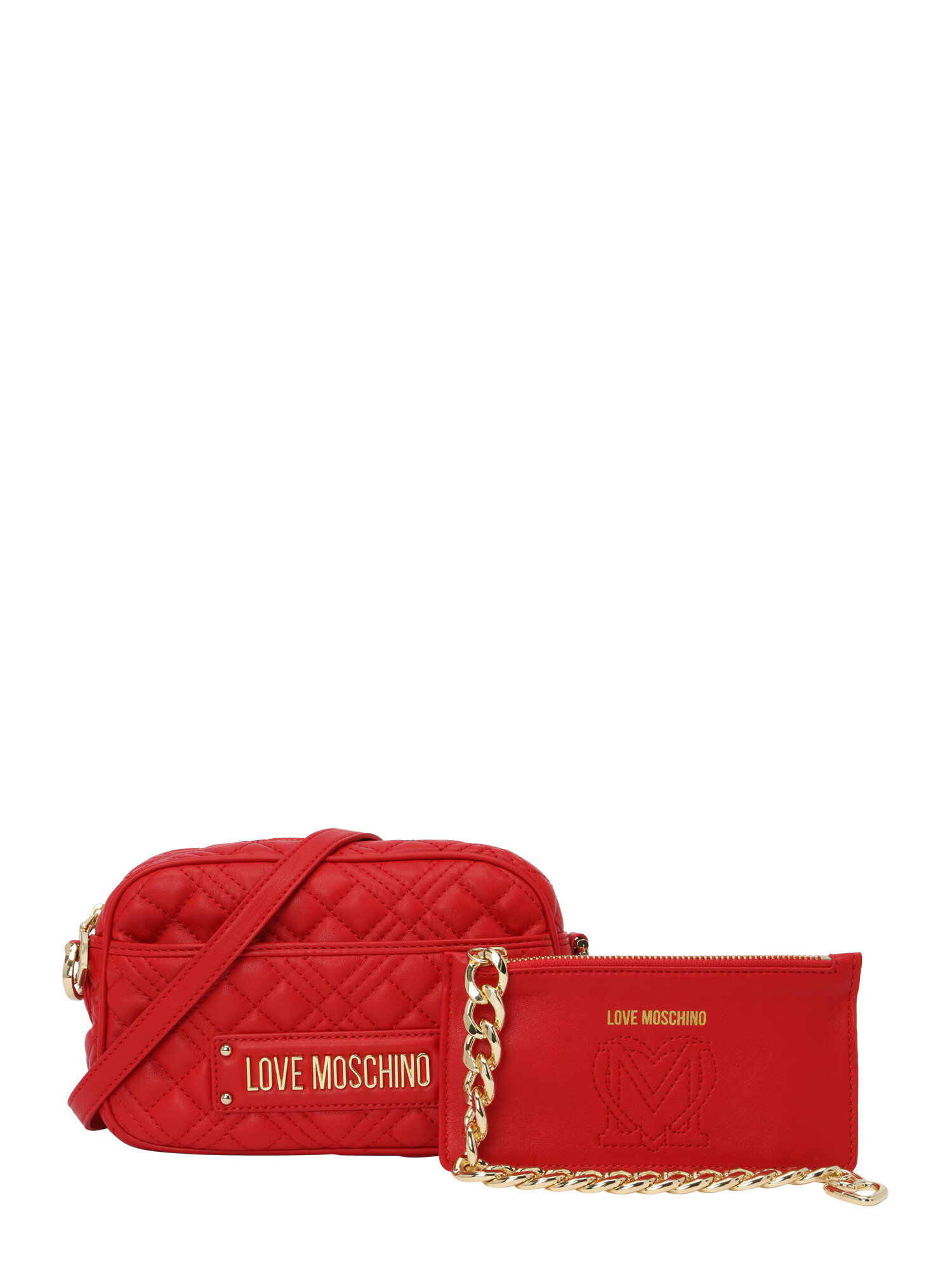 Love Moschino Torba za čez ramo rdeča - Pepit.si