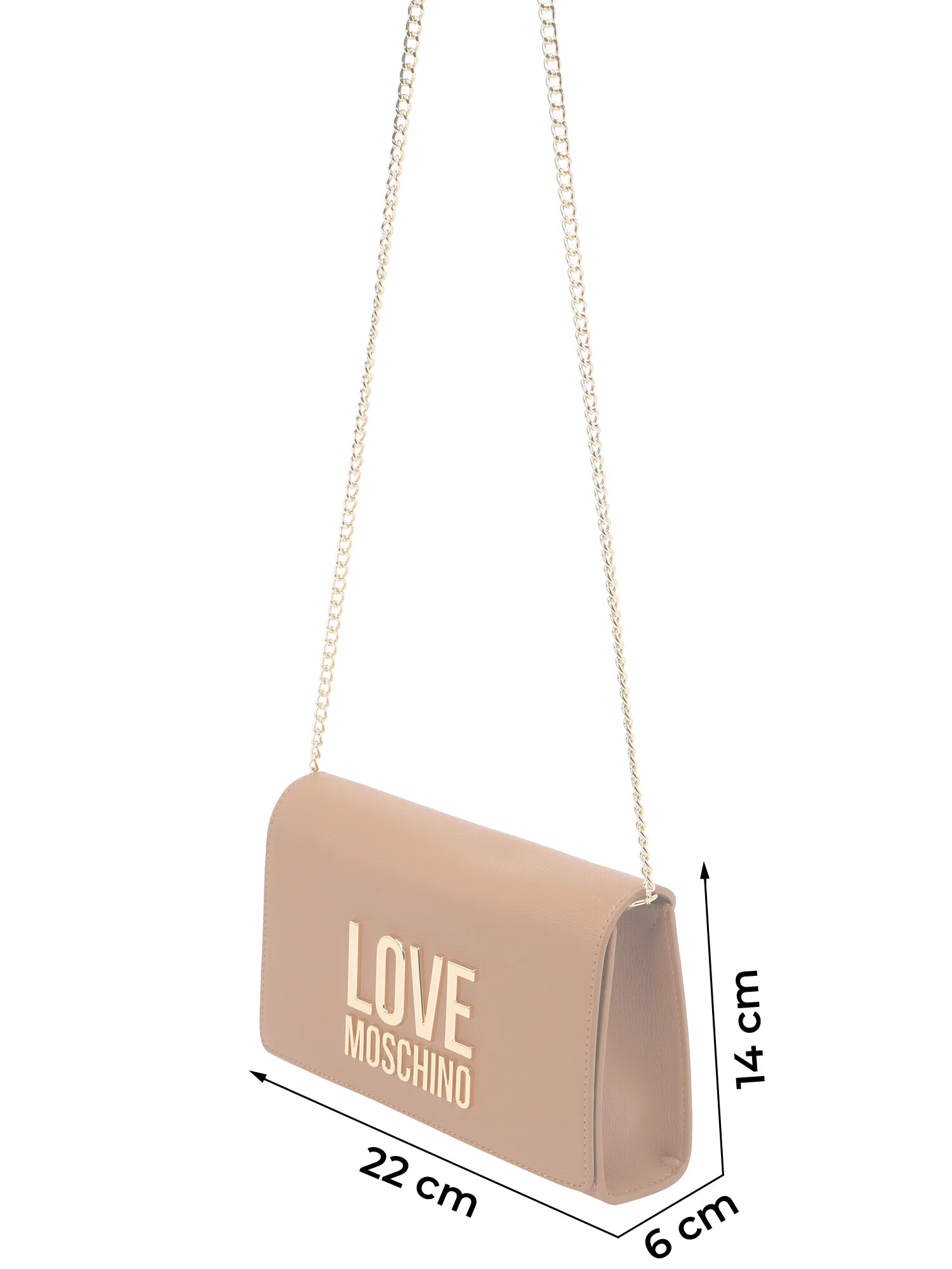 Love Moschino Torba za čez ramo 'Smart Daily' karamel / zlata - Pepit.si