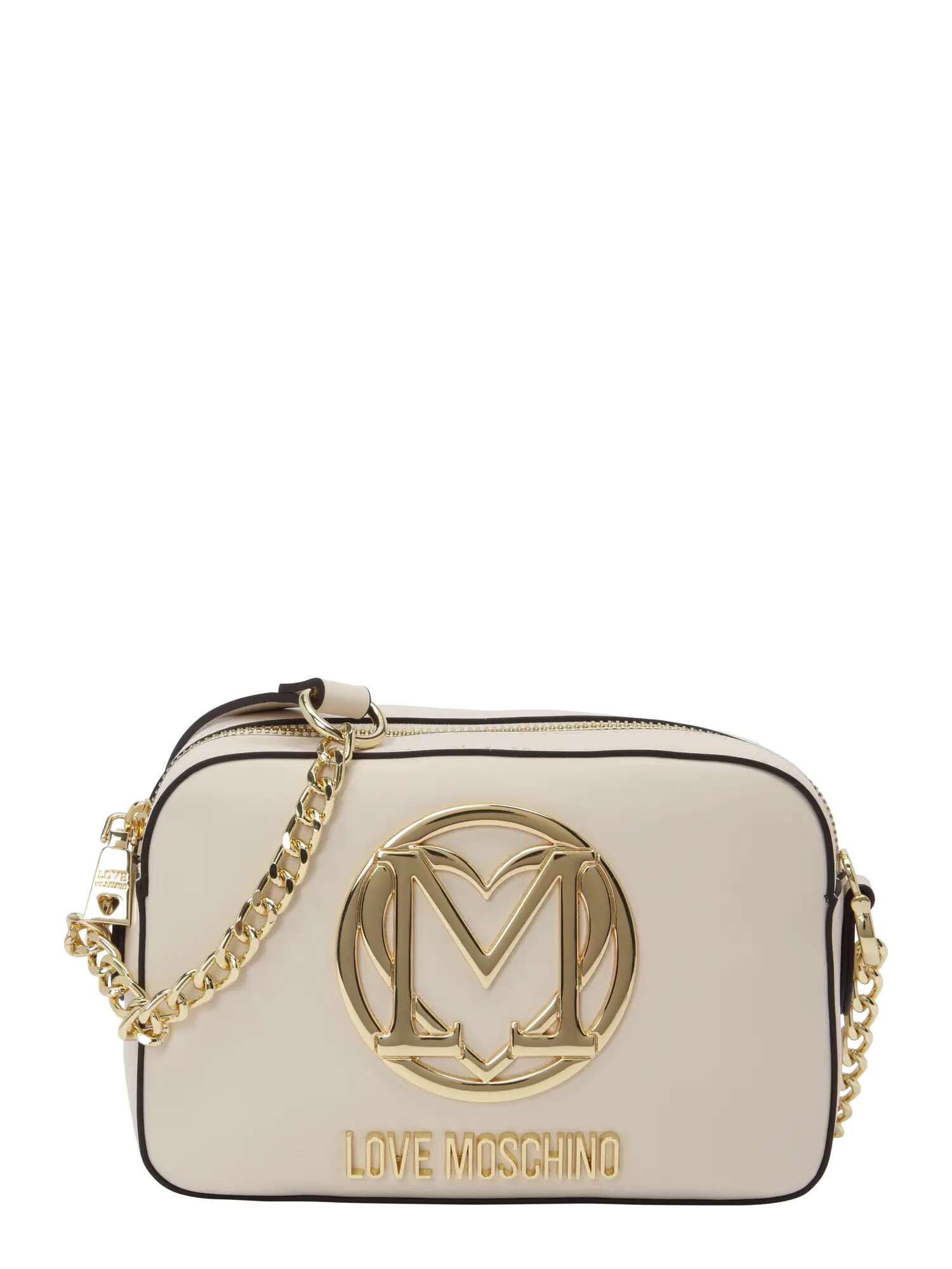 Love Moschino Torba za čez ramo 'SUPERGOLD' slonovina / zlata - Pepit.si