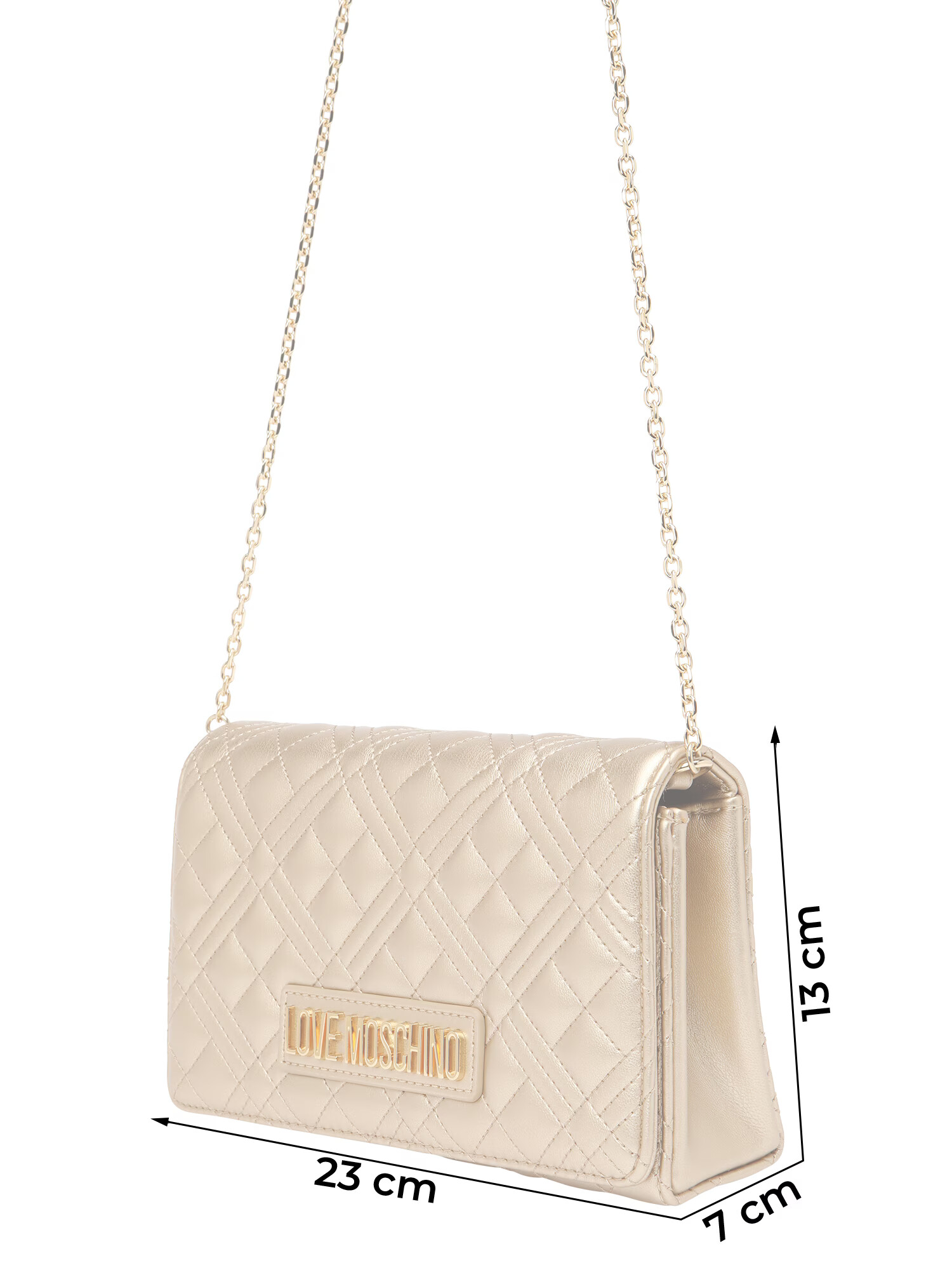 Love Moschino Torba za čez ramo zlata - Pepit.si