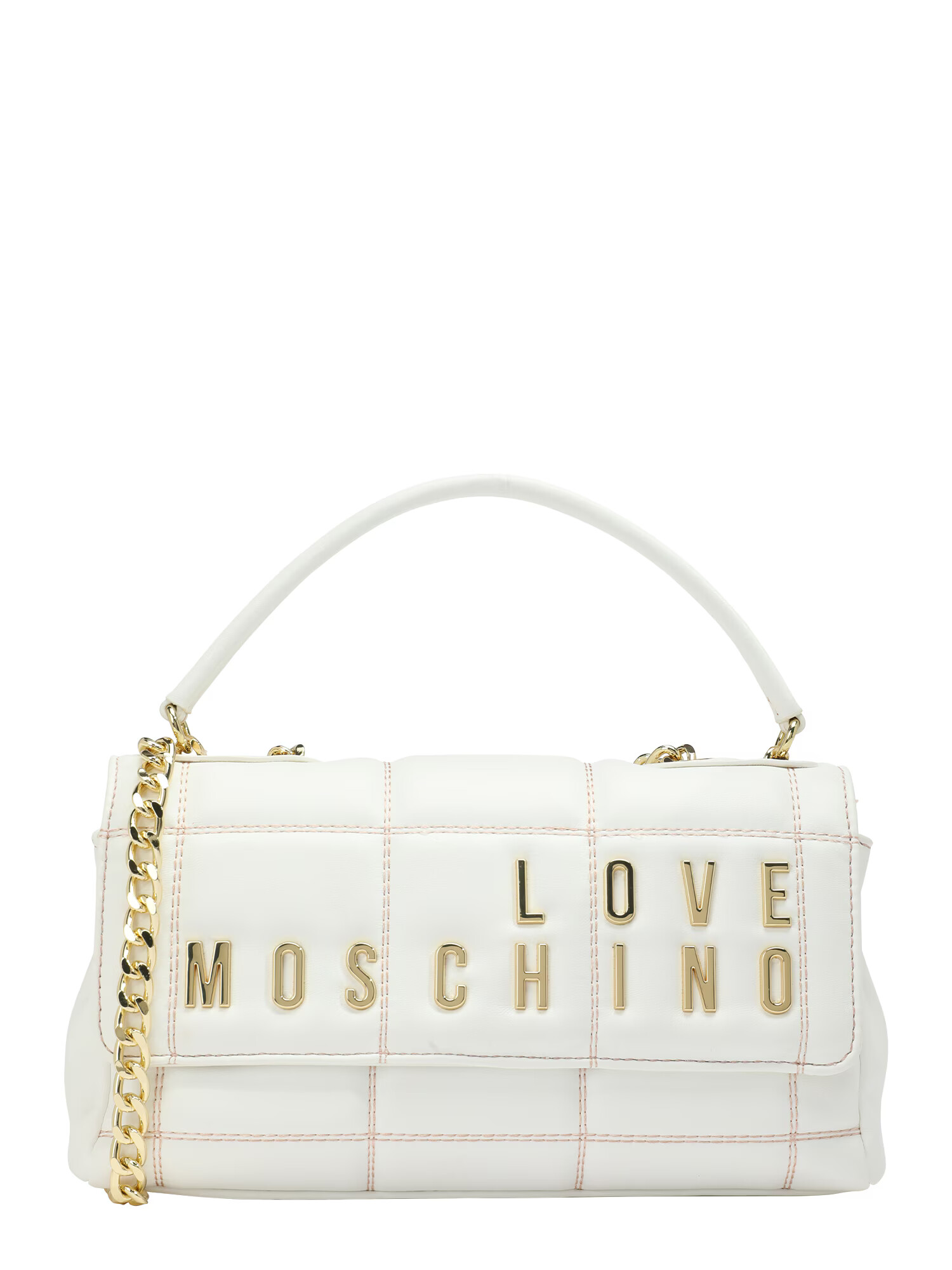 Love Moschino Torba za čez ramo zlata / bela - Pepit.si