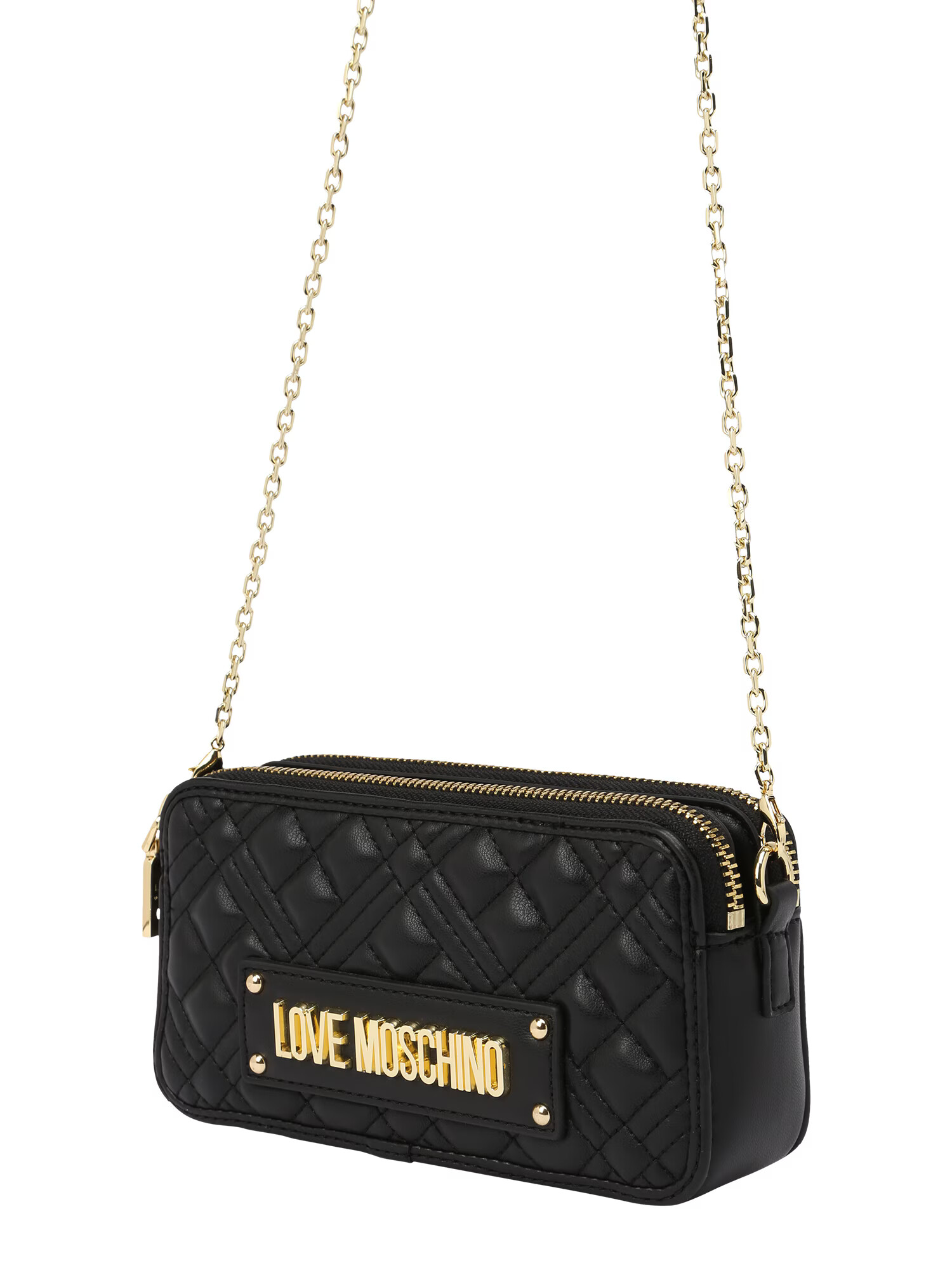 Love Moschino Torba za čez ramo zlata / črna - Pepit.si