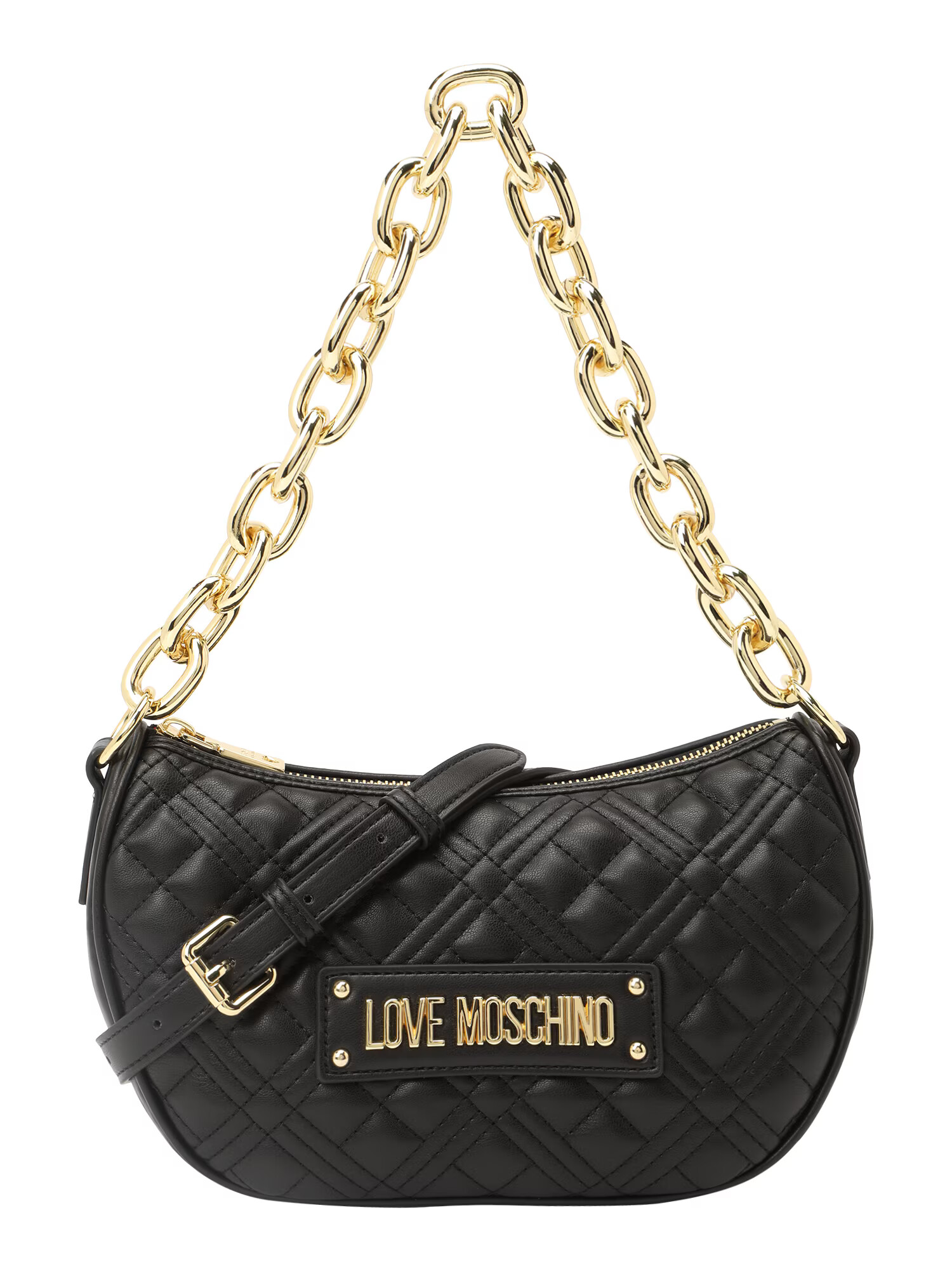 Love Moschino Torba za čez ramo zlata / črna - Pepit.si