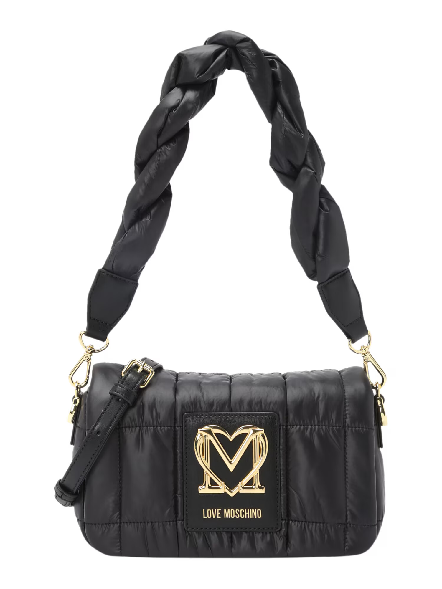 Love Moschino Torba za čez ramo zlata / črna - Pepit.si