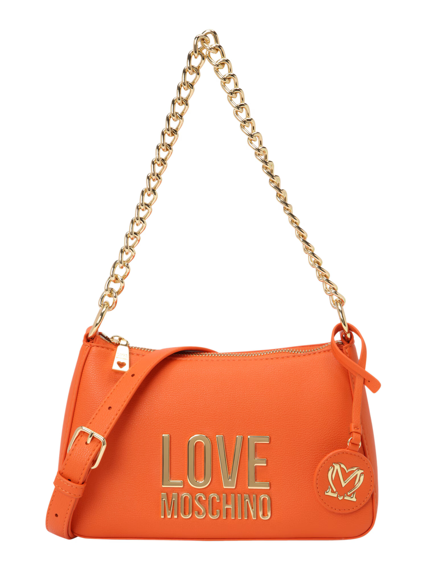 Love Moschino Torba za čez ramo zlata / oranžna - Pepit.si