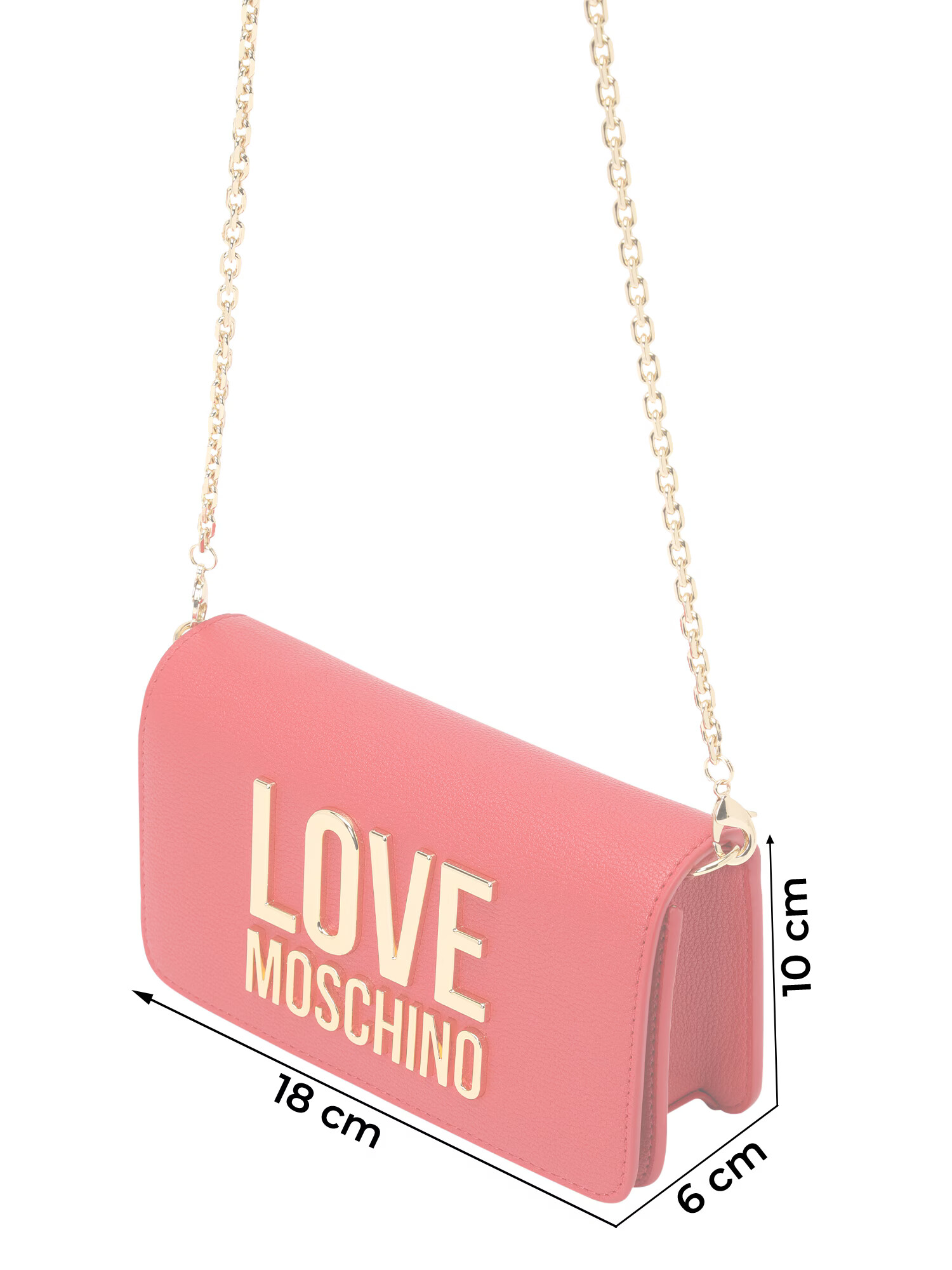 Love Moschino Torba za čez ramo zlata / rdeča - Pepit.si