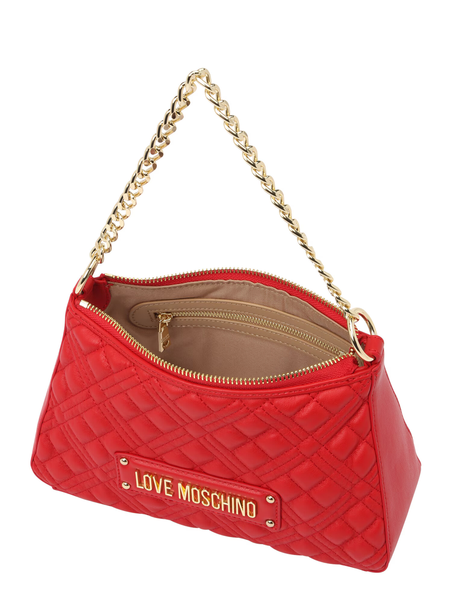 Love Moschino Torba za čez ramo zlata / rdeča - Pepit.si