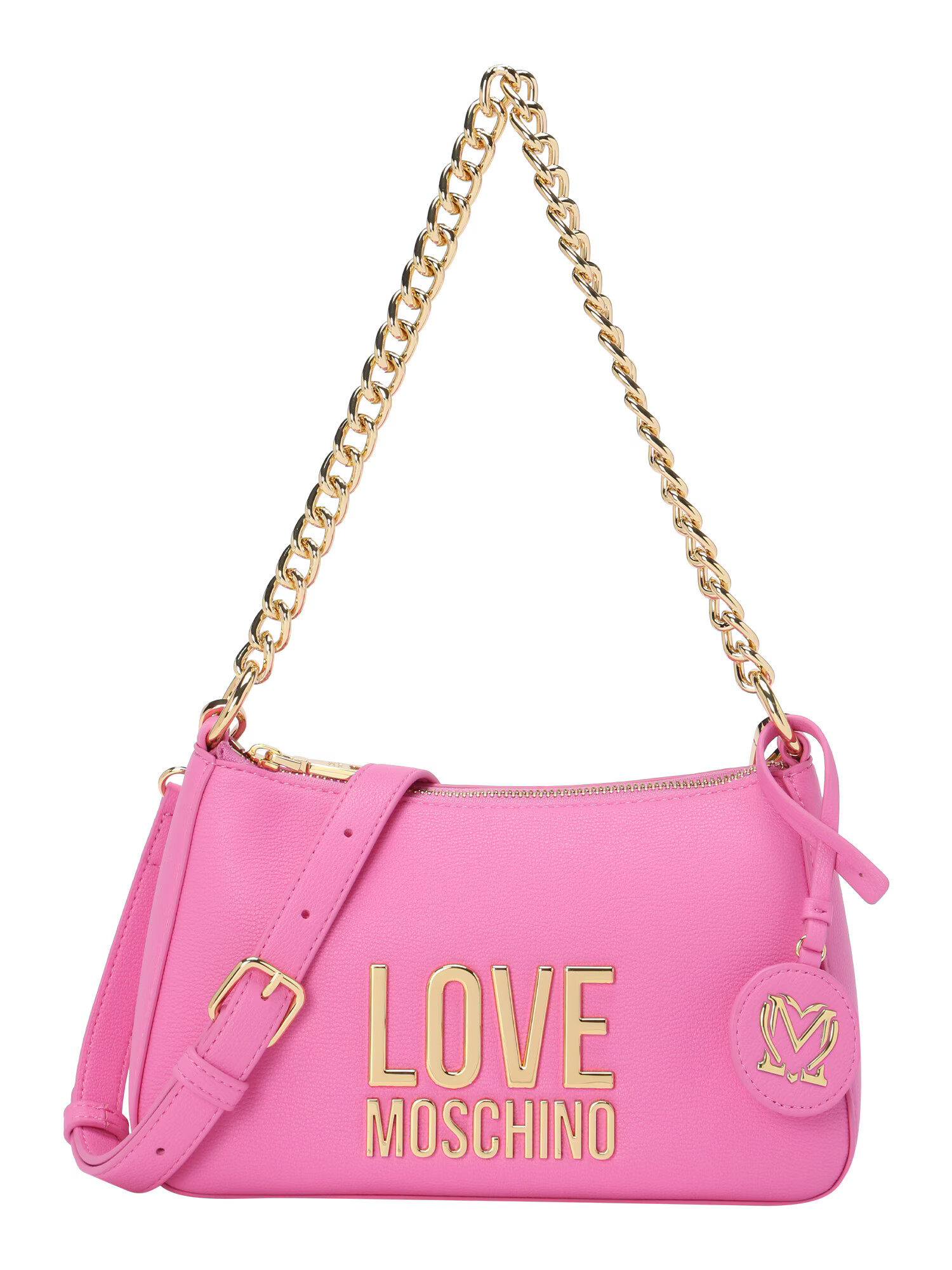 Love Moschino Torba za čez ramo zlata / svetlo roza - Pepit.si