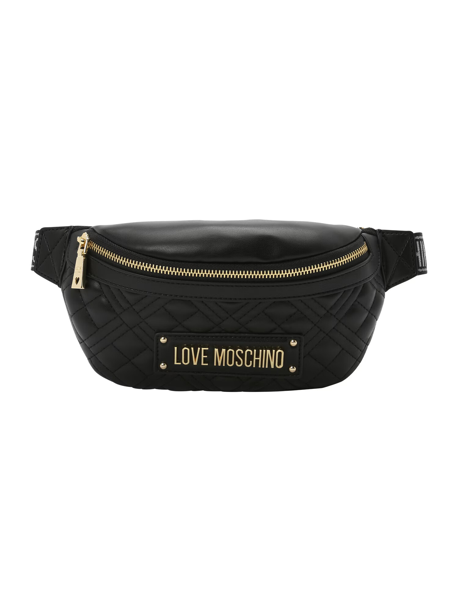 Love Moschino Torbica za okrog pasu zlata / črna - Pepit.si