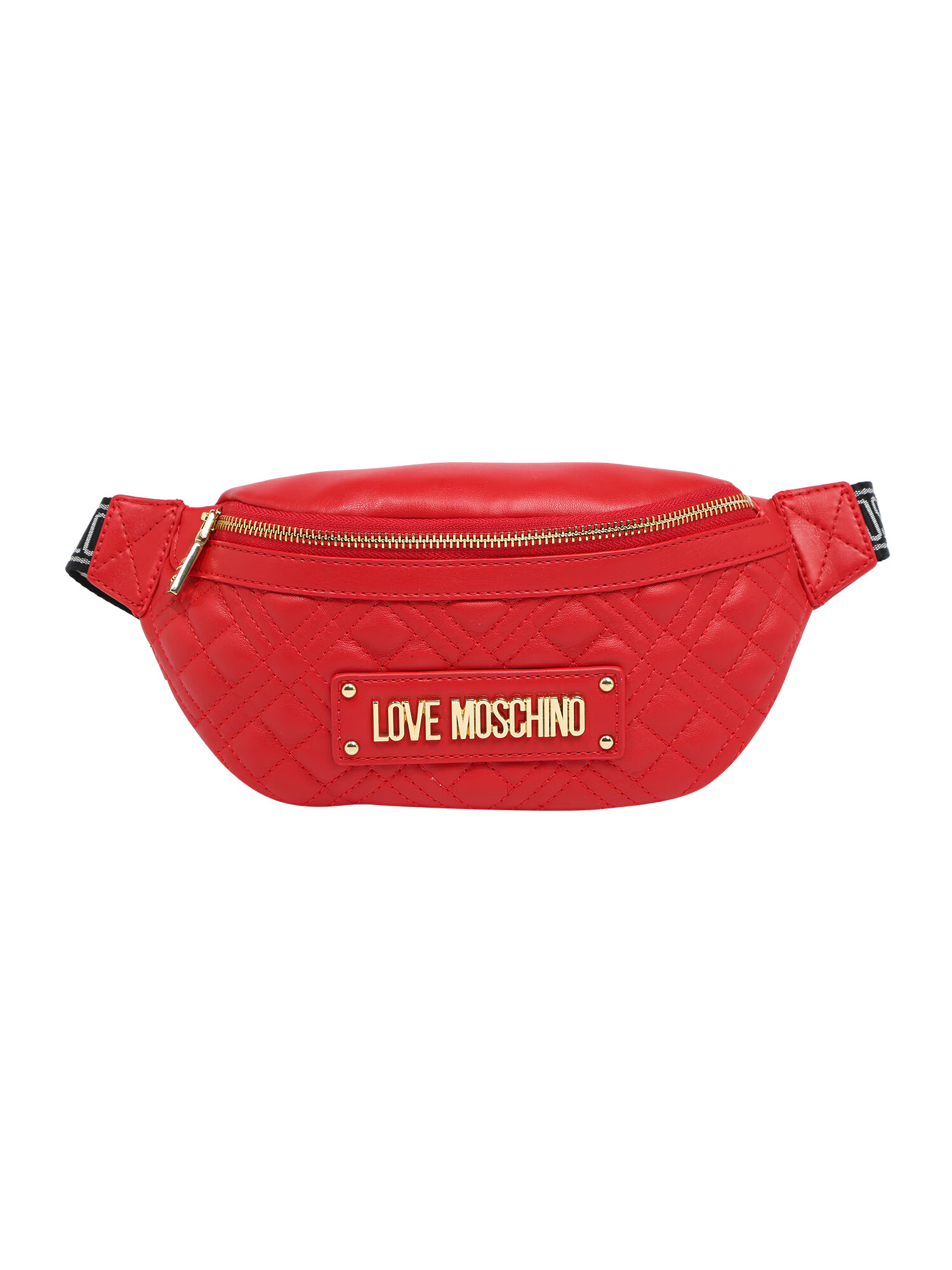 Love Moschino Torbica za okrog pasu zlata / rdeča - Pepit.si