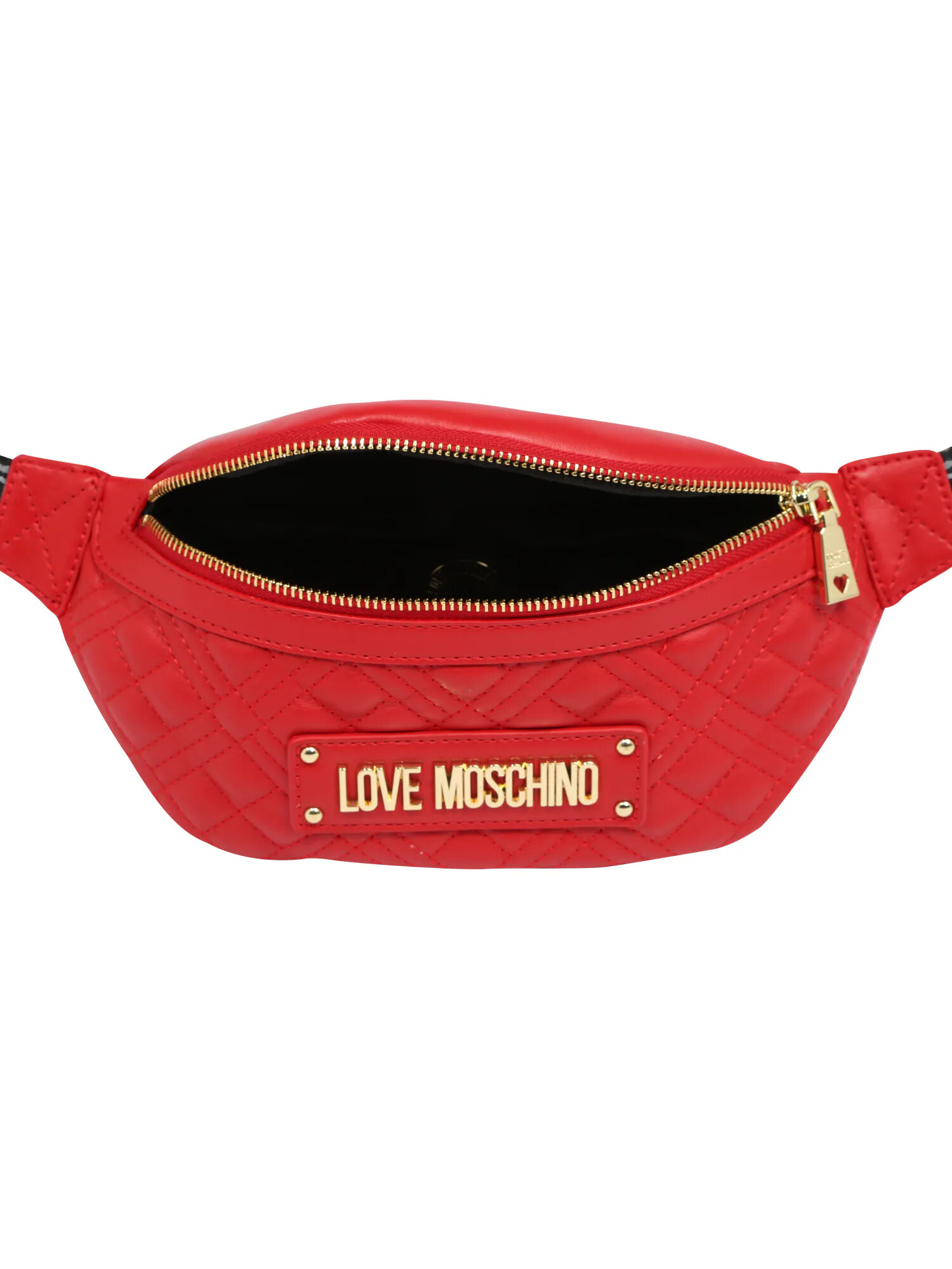 Love Moschino Torbica za okrog pasu zlata / rdeča - Pepit.si