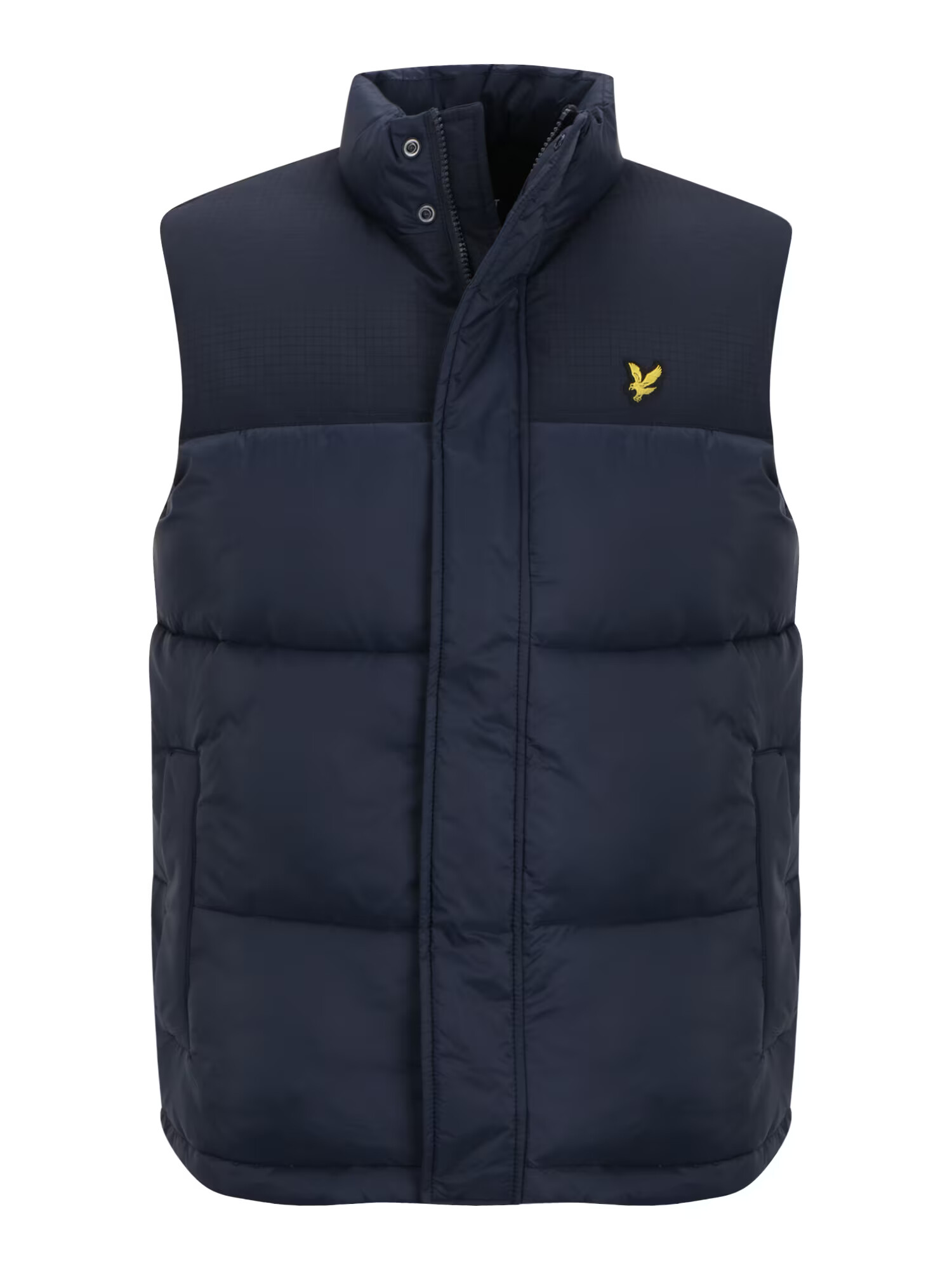 Lyle & Scott Brezrokavnik temno modra / rumena / črna - Pepit.si