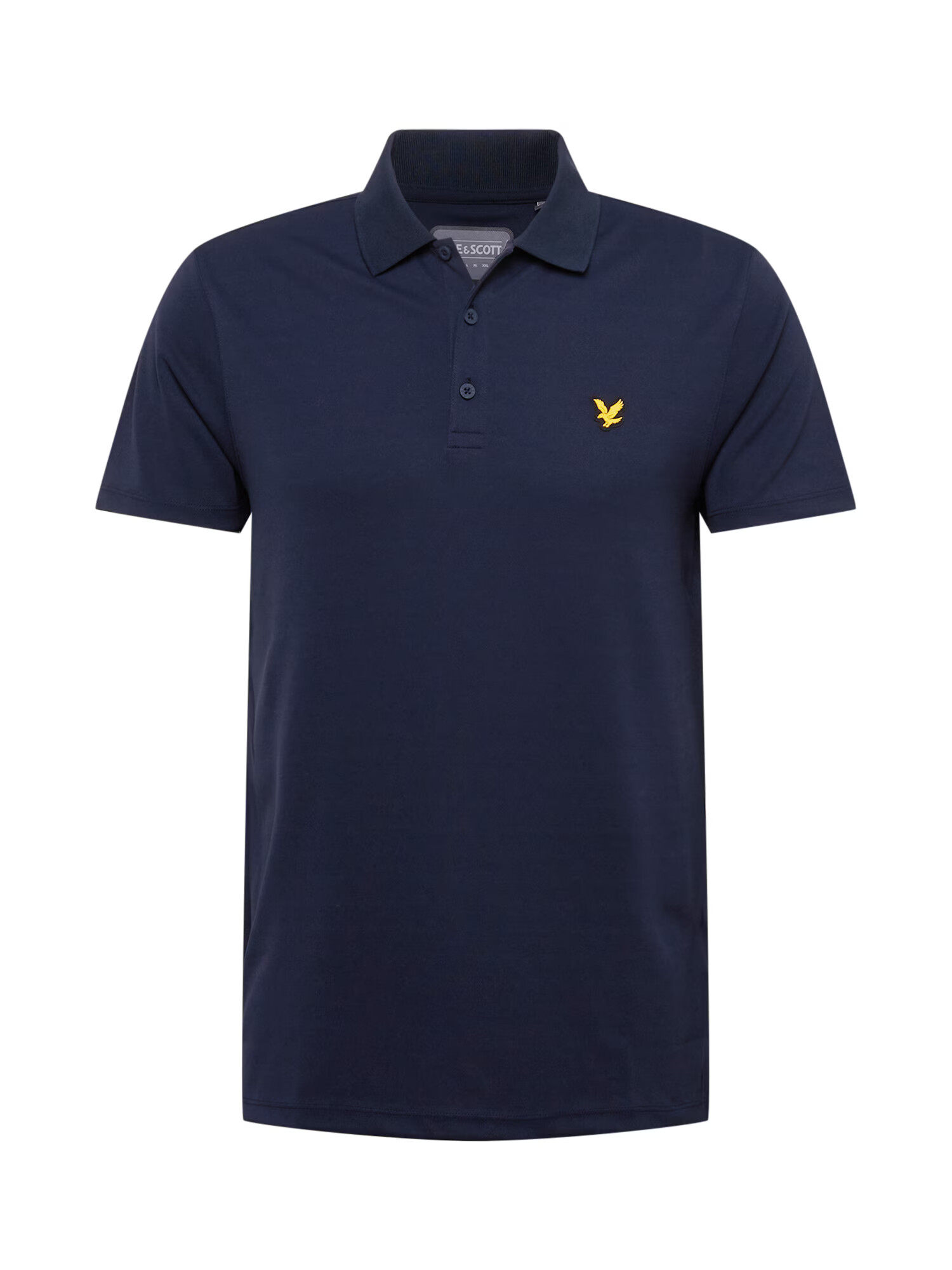 Lyle & Scott Funkcionalna majica mornarska / zlato-rumena - Pepit.si