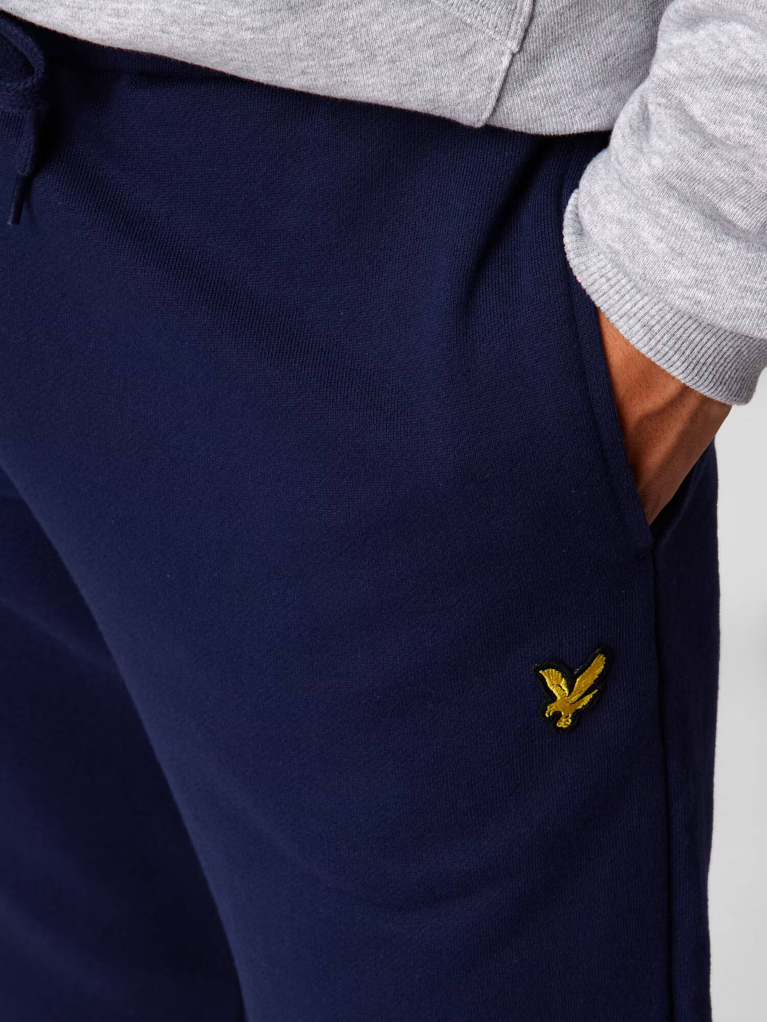 Lyle & Scott Hlače mornarska / rumena / črna - Pepit.si