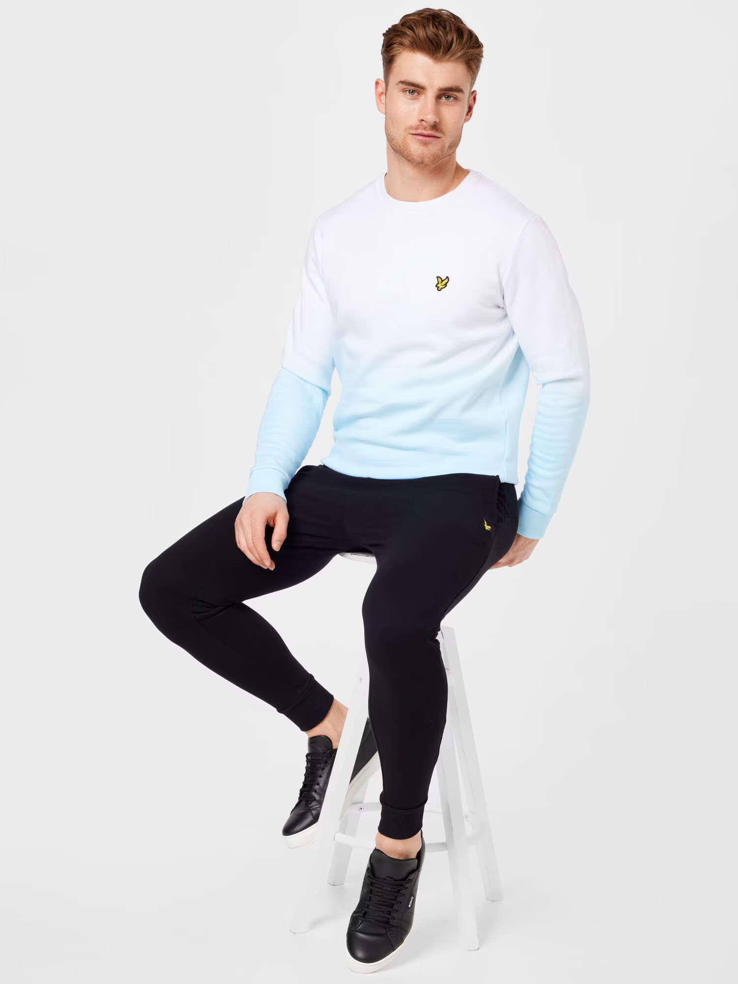 Lyle & Scott Hlače rumena / črna - Pepit.si