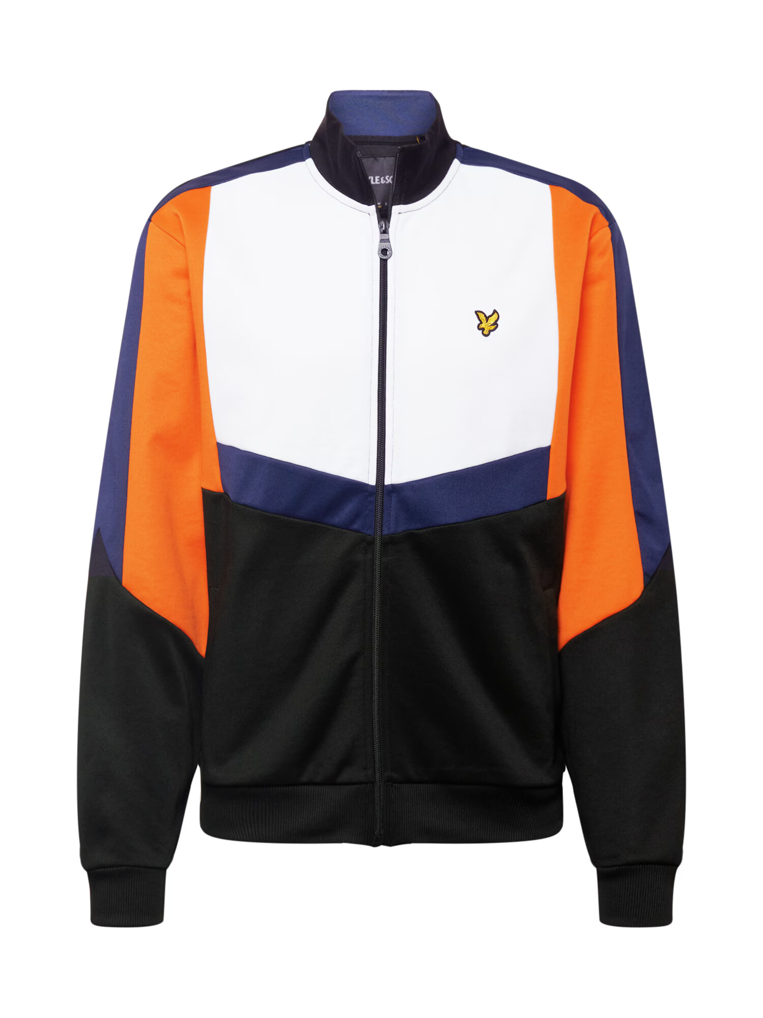 Lyle & Scott Jopa na zadrgo črna / bela / mornarska / temno oranžna - Pepit.si