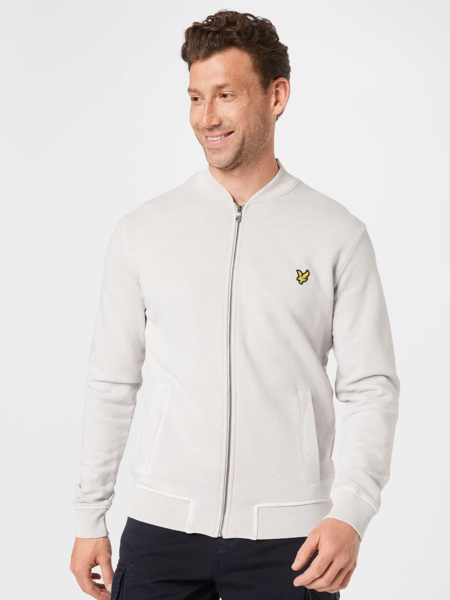 Lyle & Scott Jopa na zadrgo svetlo siva - Pepit.si