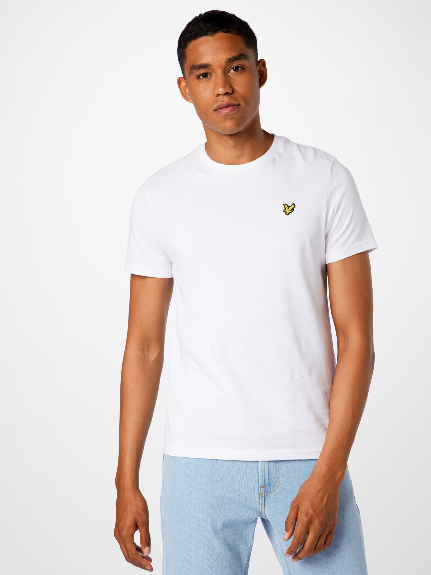 Lyle & Scott Majica zlato-rumena / črna / bela - Pepit.si